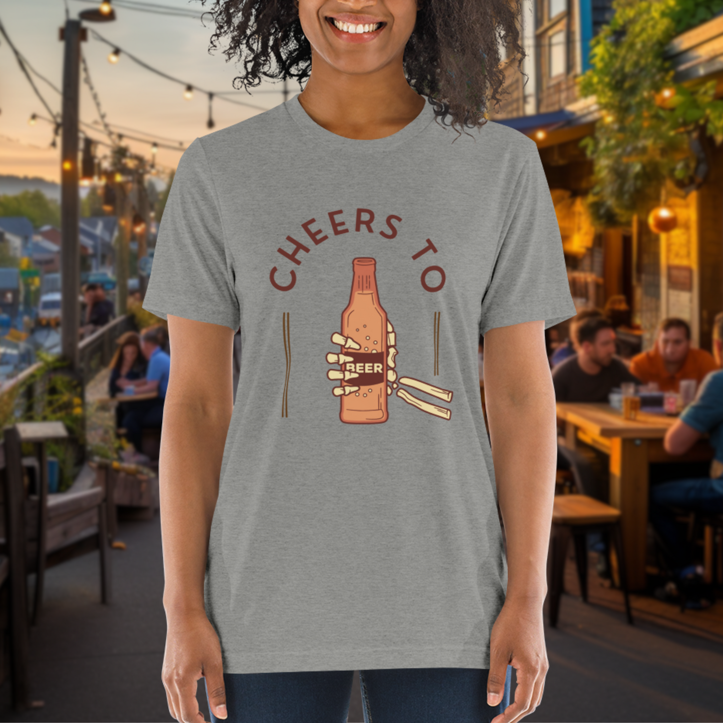 Cheers to Beer Skeleton T-shirt