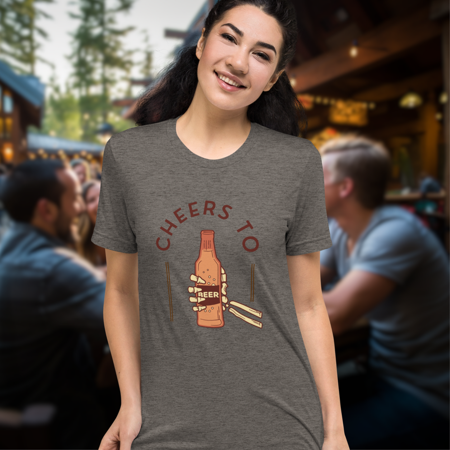 Cheers to Beer Skeleton T-shirt