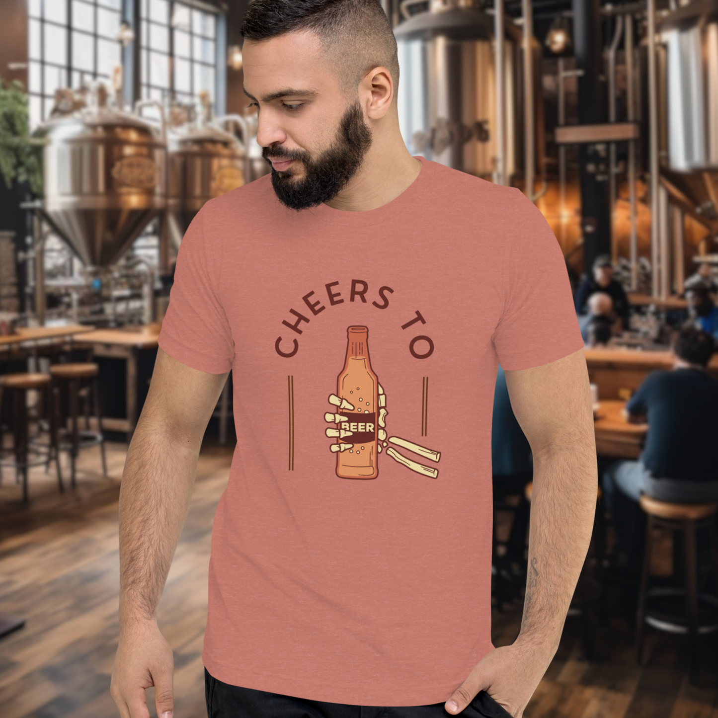 Cheers to Beer Skeleton T-shirt