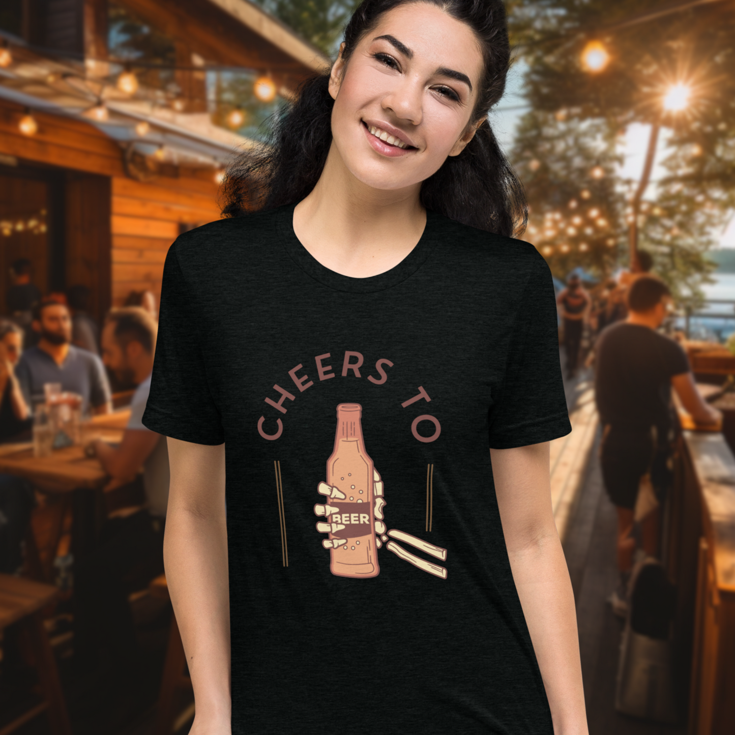 Cheers to Beer Skeleton T-shirt