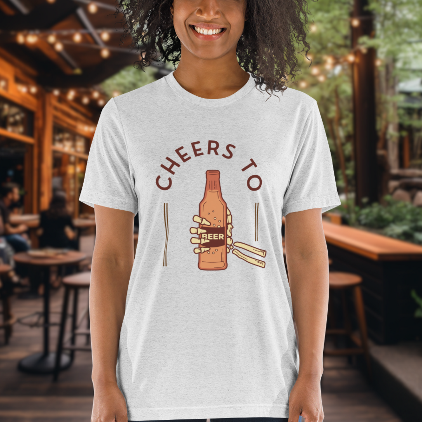 Cheers to Beer Skeleton T-shirt