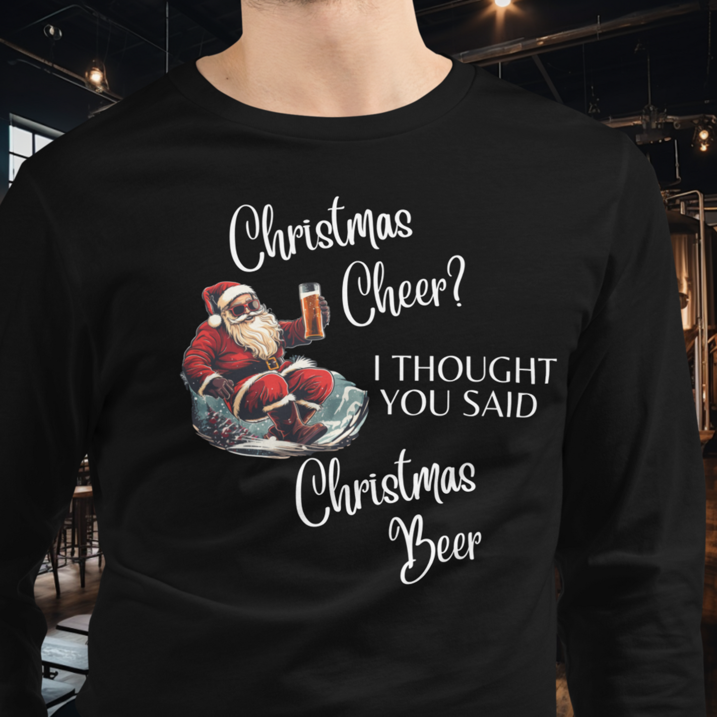 Christmas Beer Long Sleeve Tee