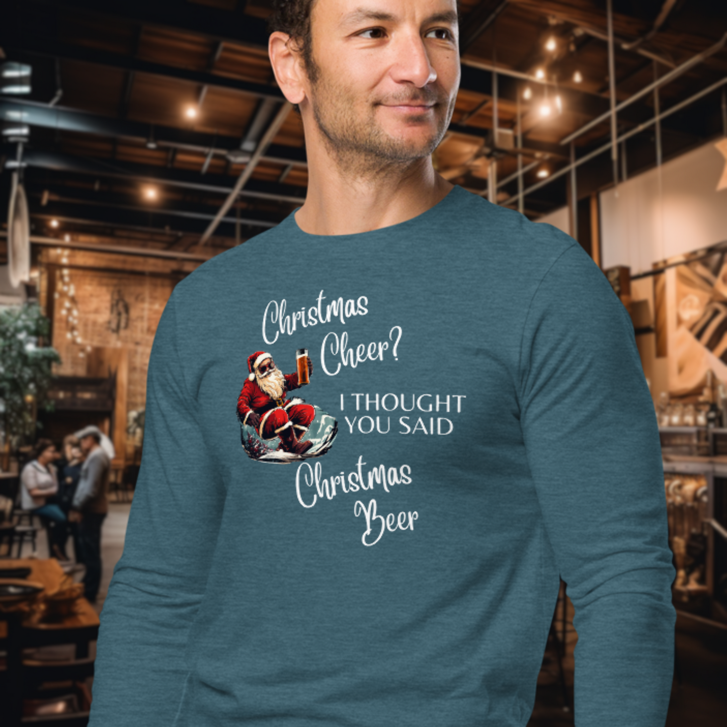 Christmas Beer Long Sleeve Tee