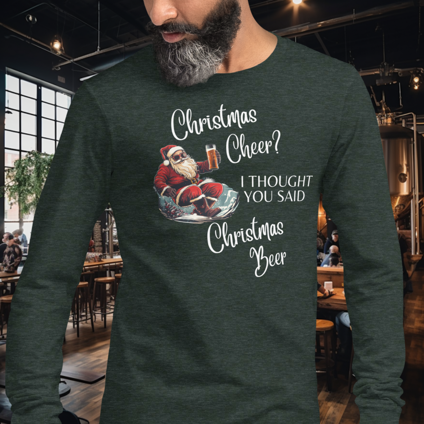 Christmas Beer Long Sleeve Tee