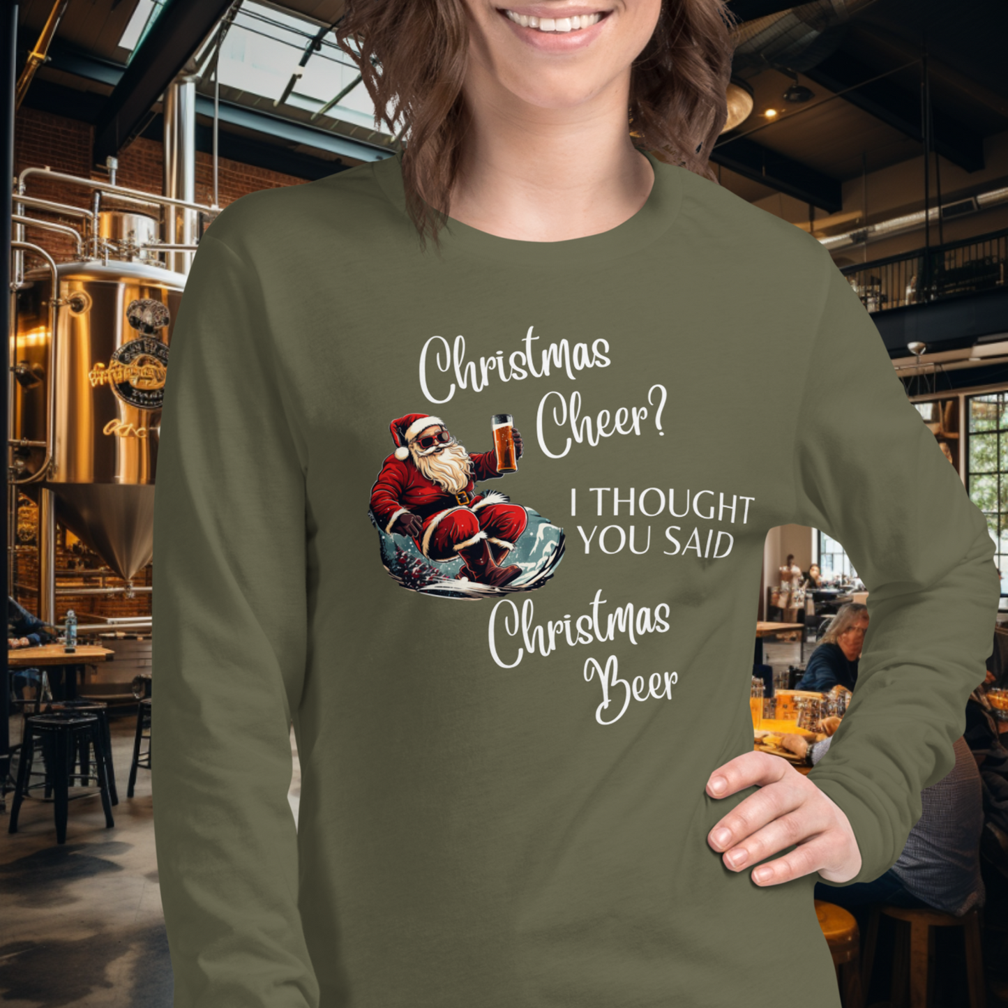 Christmas Beer Long Sleeve Tee