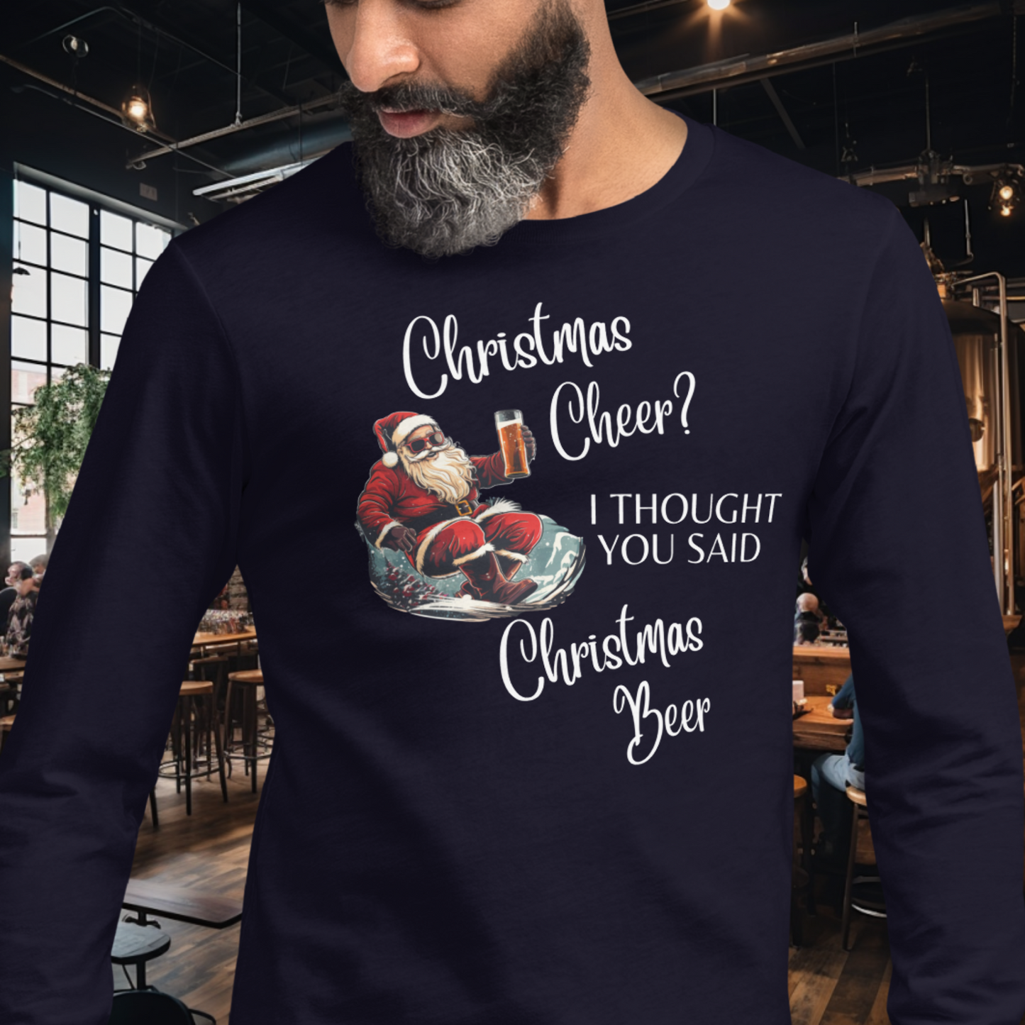 Christmas Beer Long Sleeve Tee