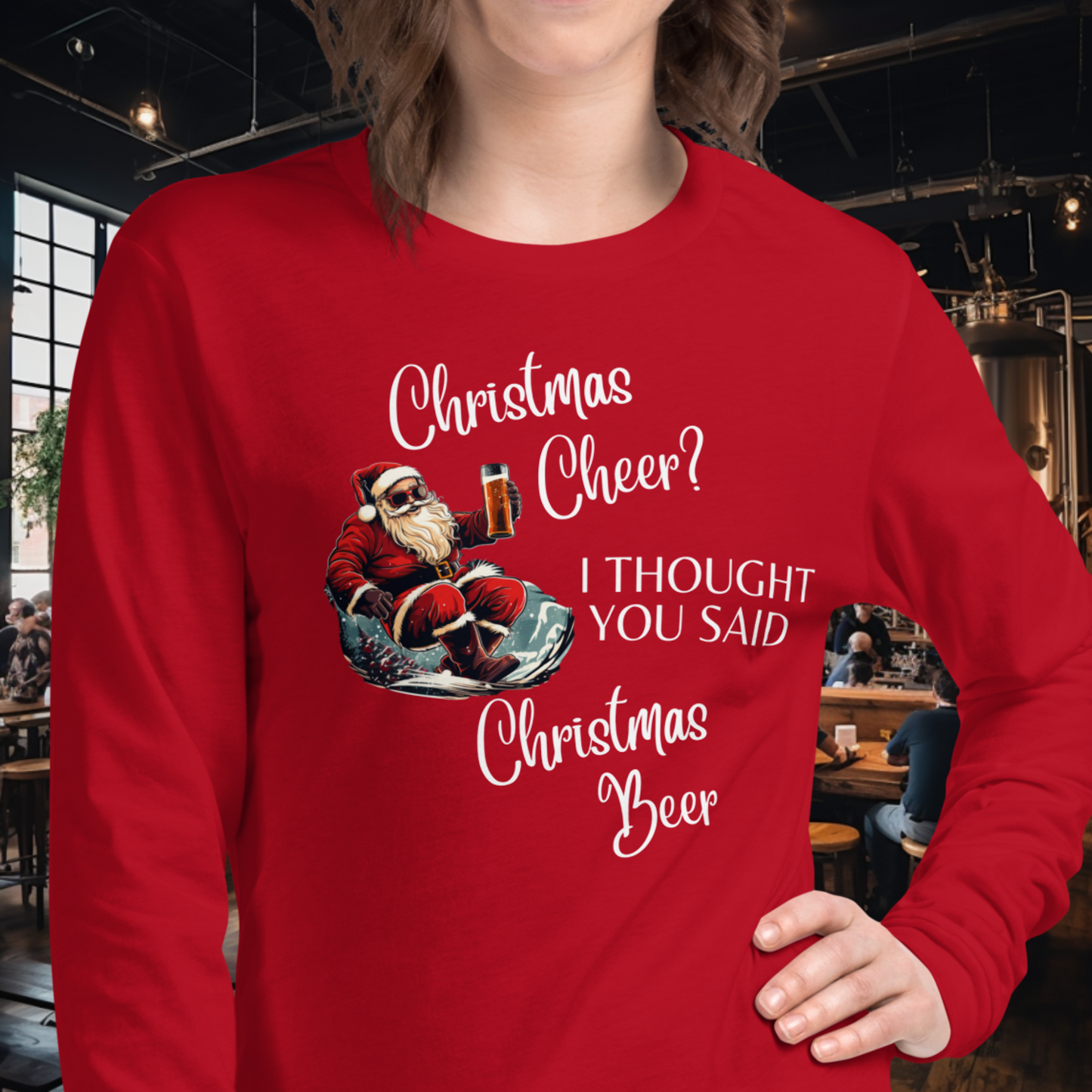 Christmas Beer Long Sleeve Tee