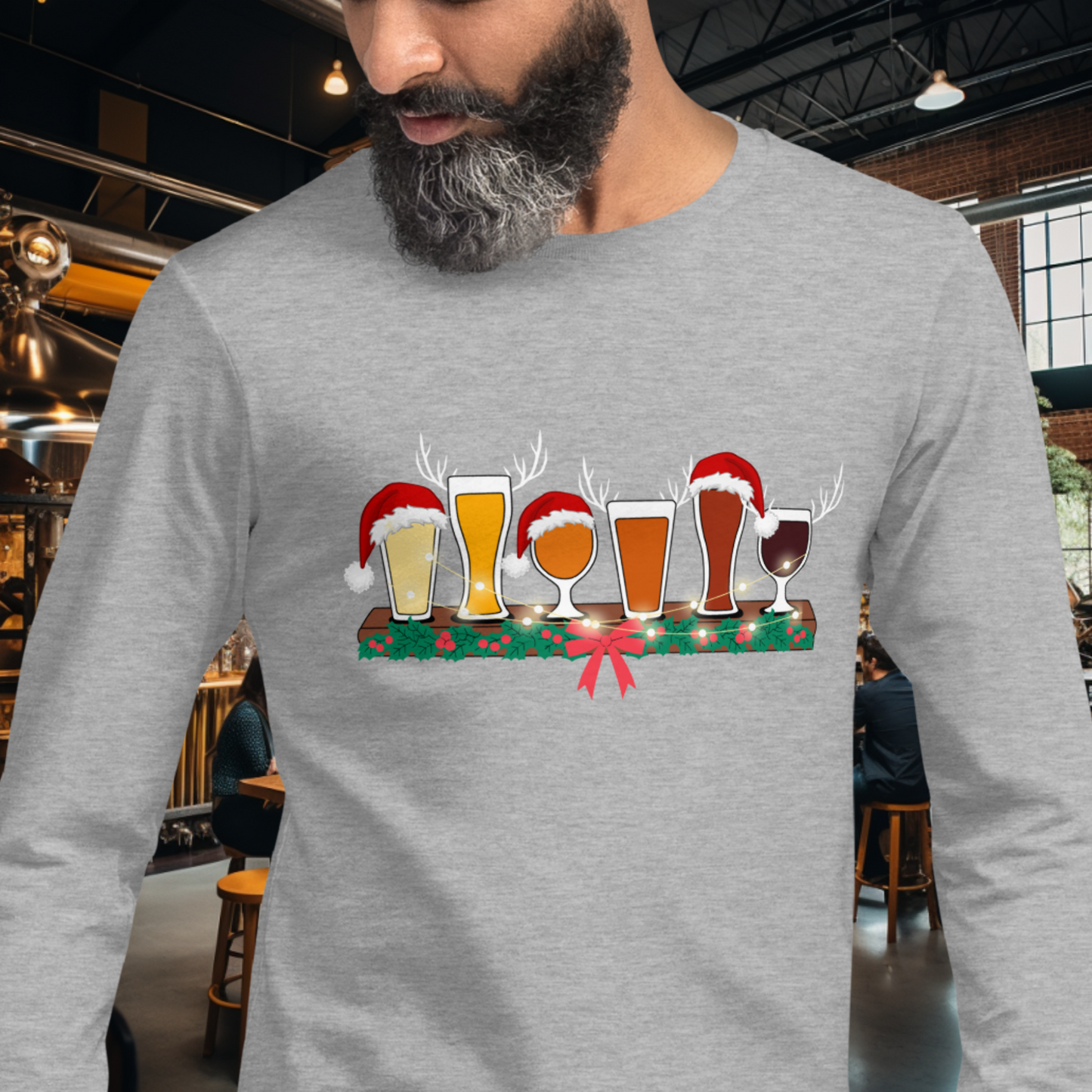 Christmas Flight Long Sleeve Tee