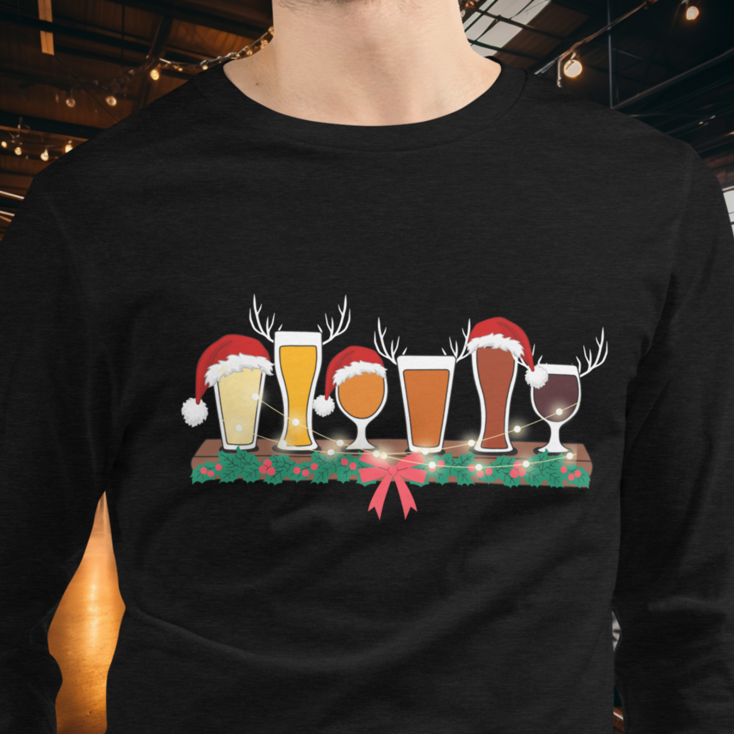 Christmas Flight Long Sleeve Tee