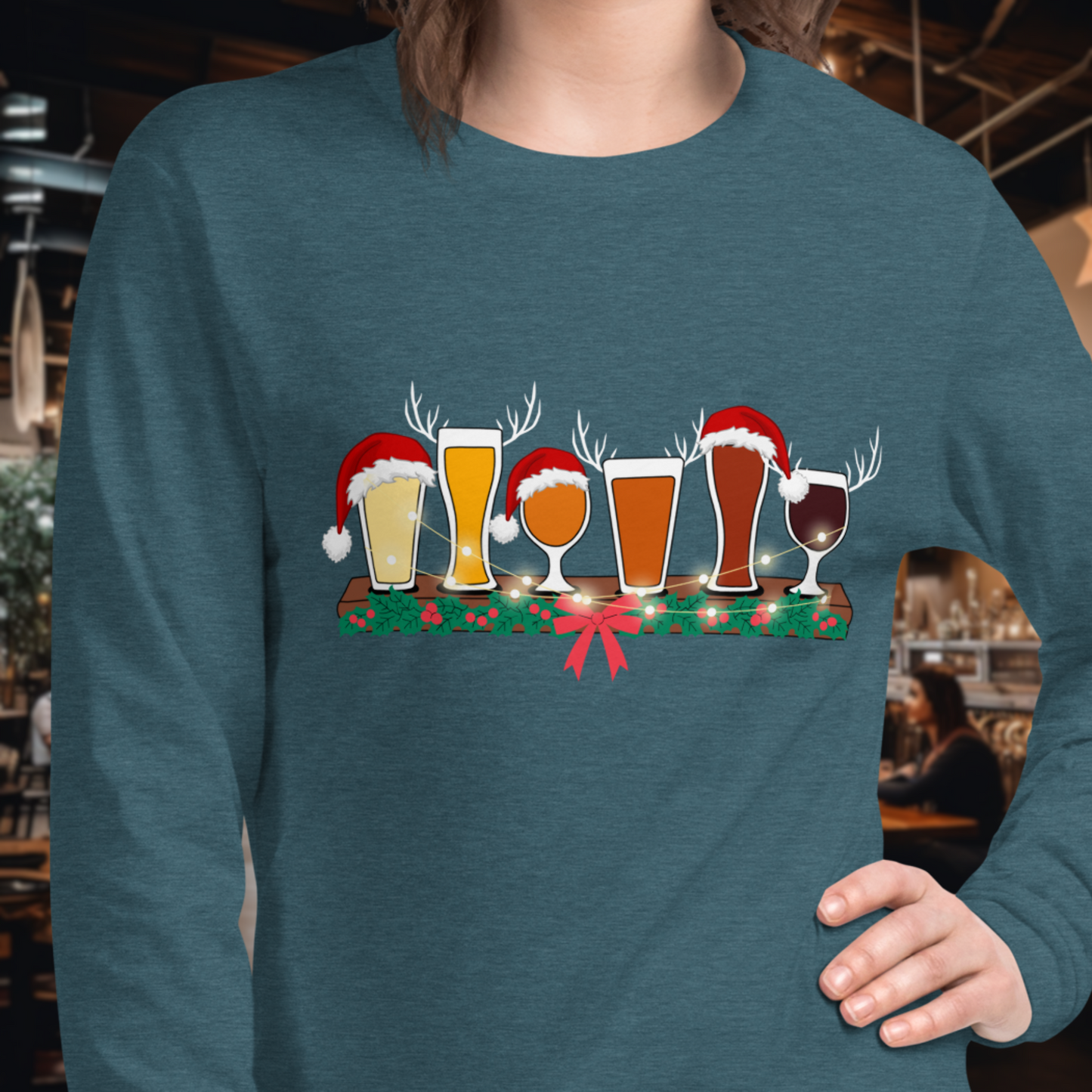 Christmas Flight Long Sleeve Tee