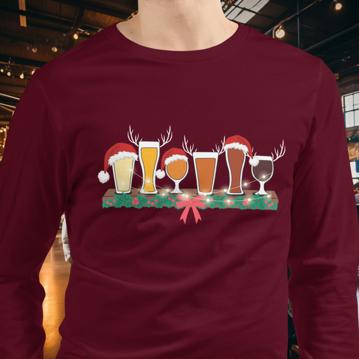 Christmas Flight Long Sleeve Tee