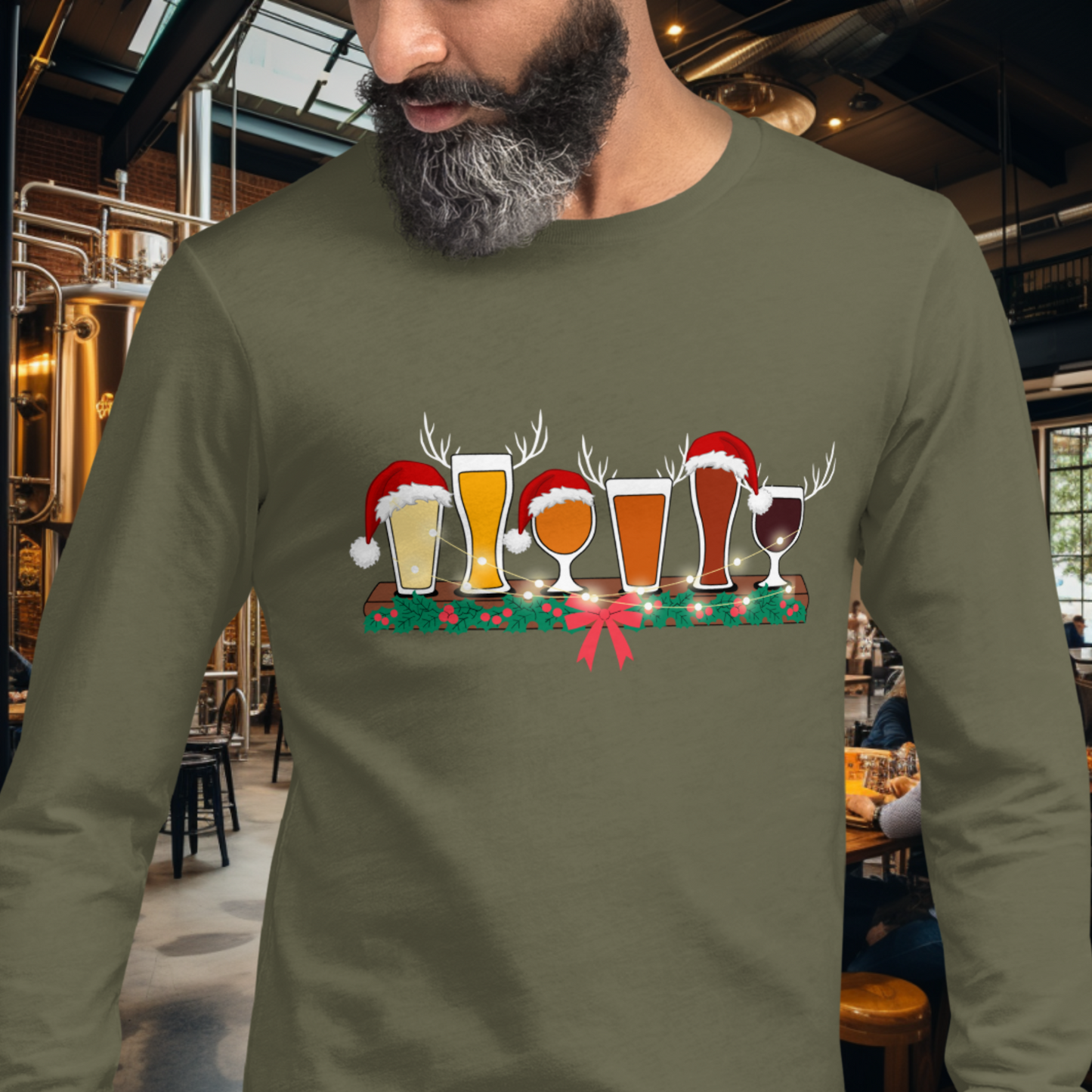 Christmas Flight Long Sleeve Tee