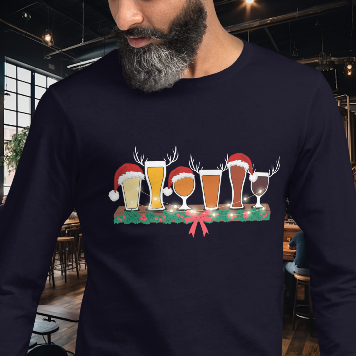 Christmas Flight Long Sleeve Tee