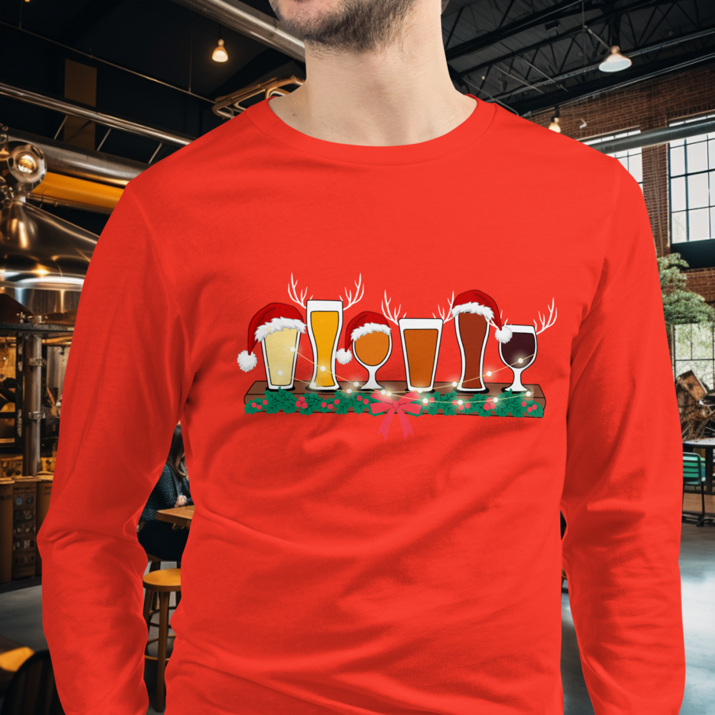 Christmas Flight Long Sleeve Tee