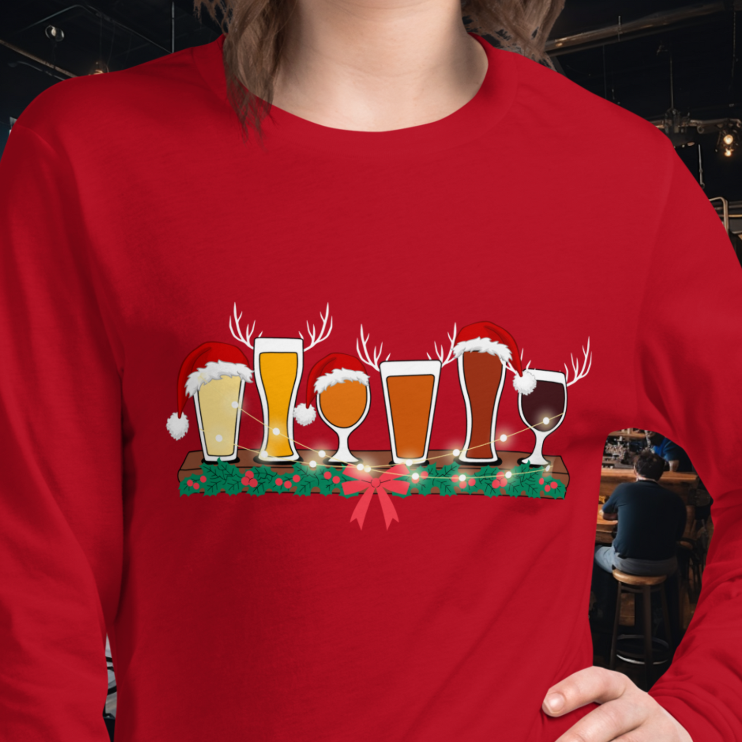 Christmas Flight Long Sleeve Tee