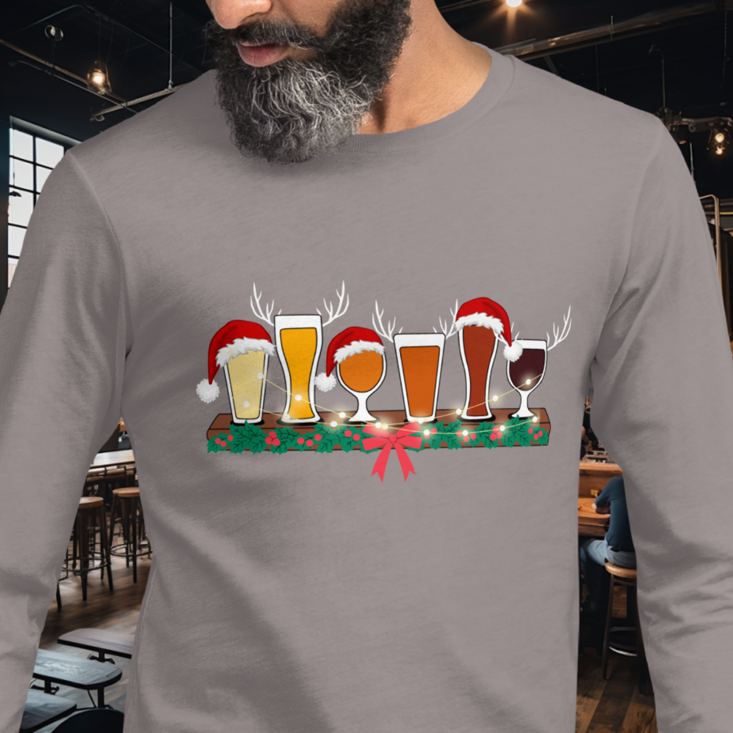 Christmas Flight Long Sleeve Tee