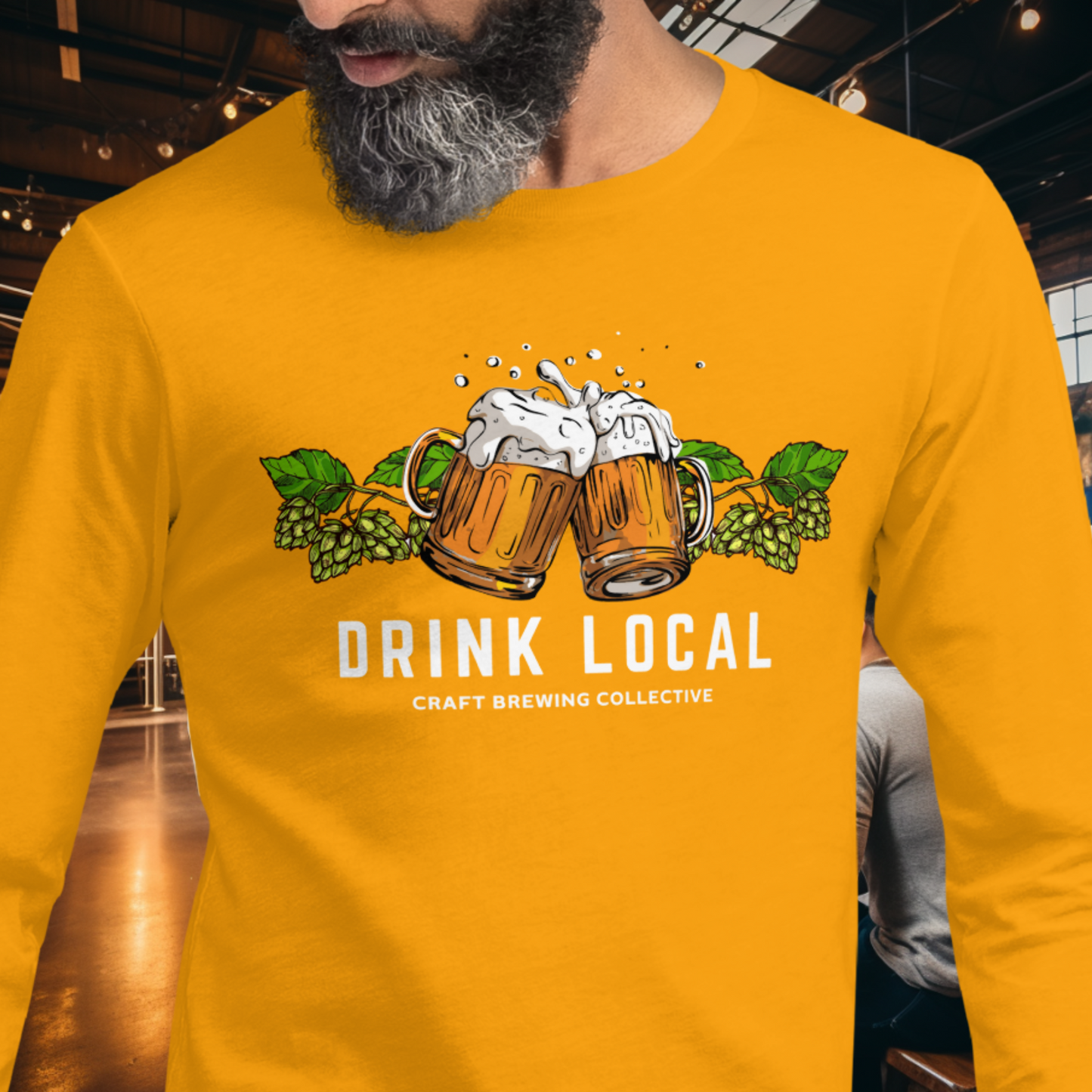 Drink Local - Hops Long Sleeve Tee