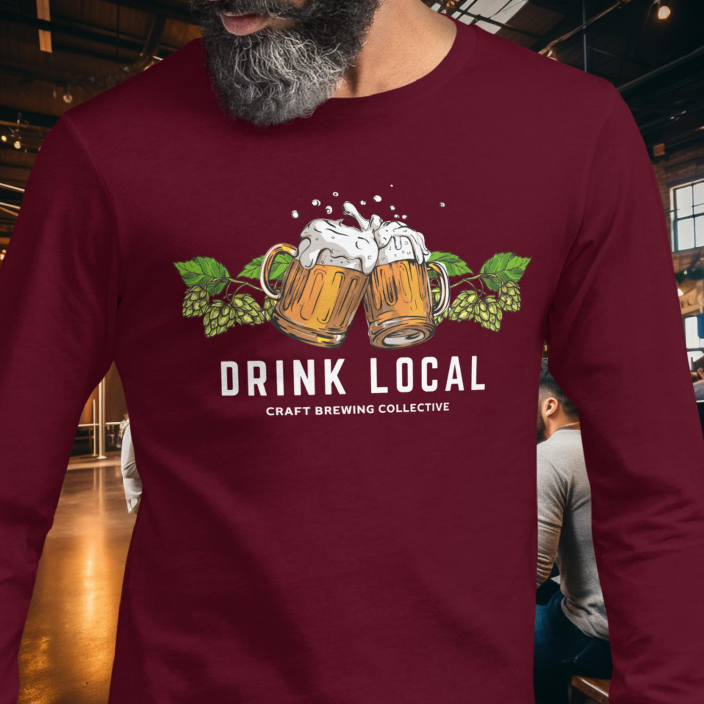 Drink Local - Hops Long Sleeve Tee