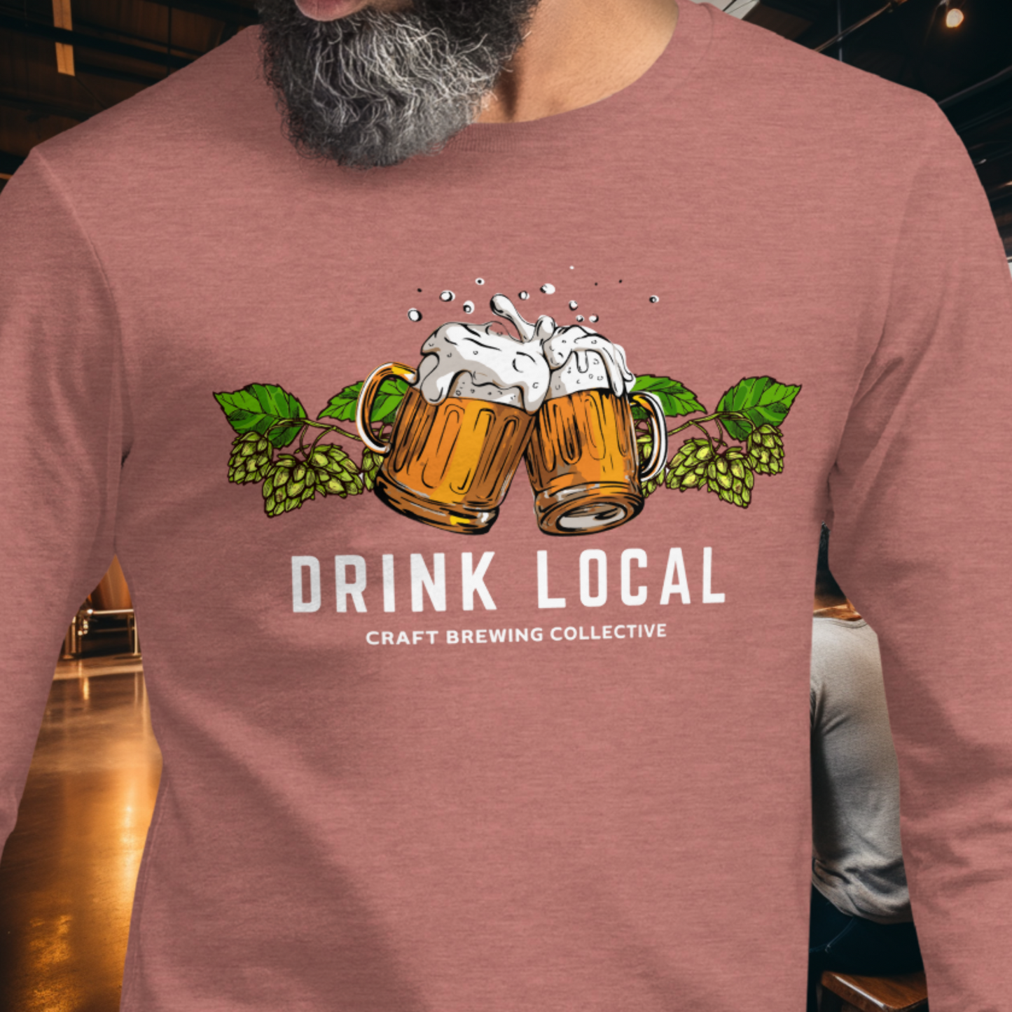 Drink Local - Hops Long Sleeve Tee