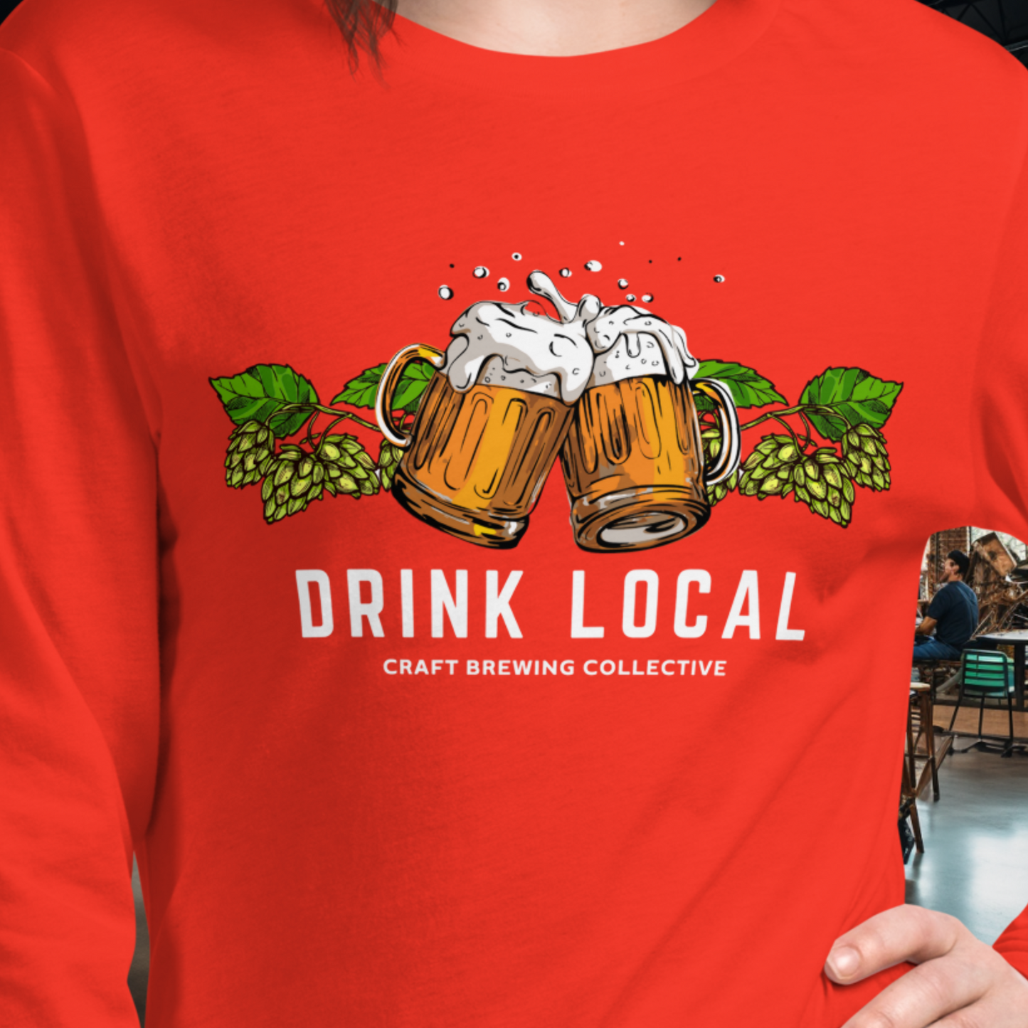 Drink Local - Hops Long Sleeve Tee