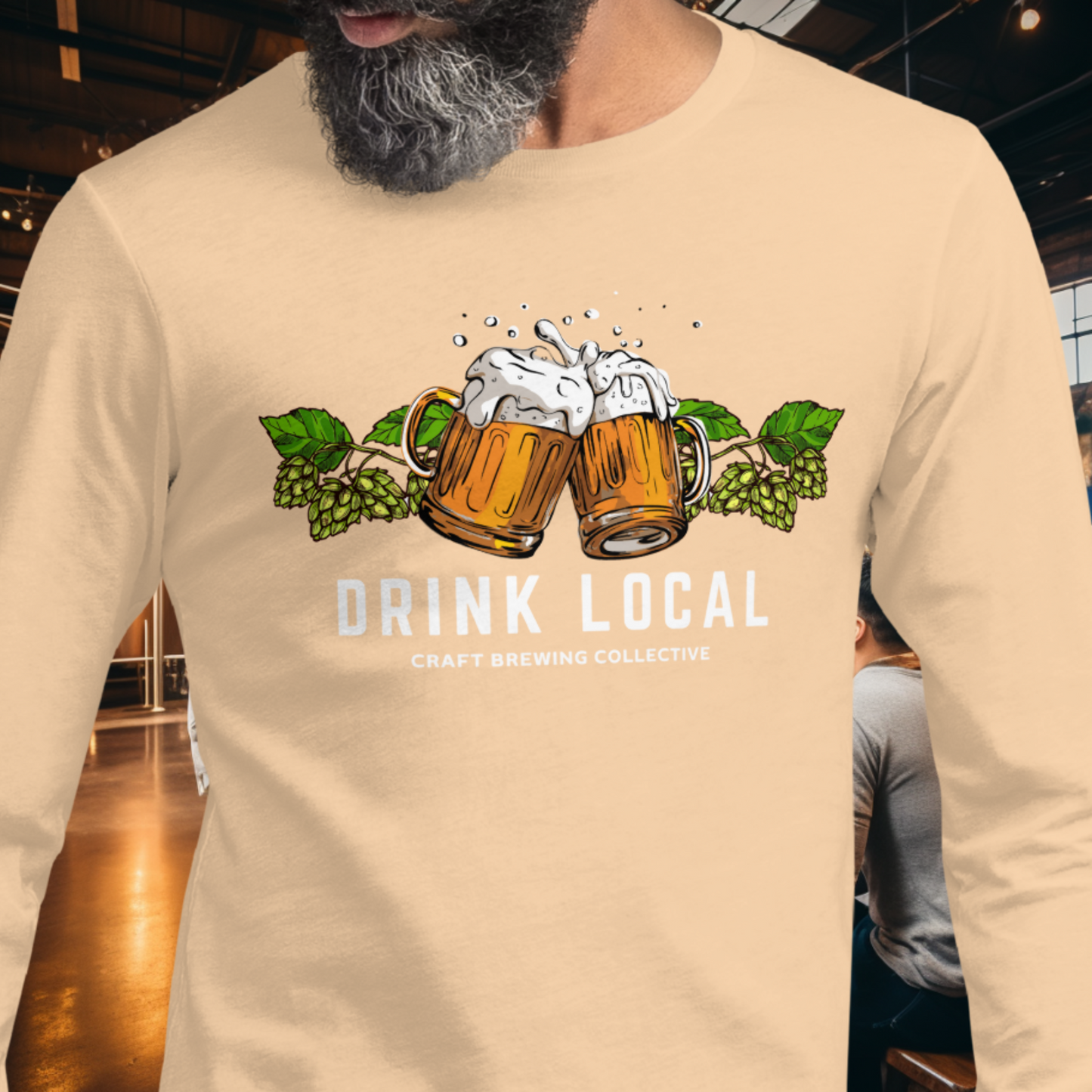 Drink Local - Hops Long Sleeve Tee