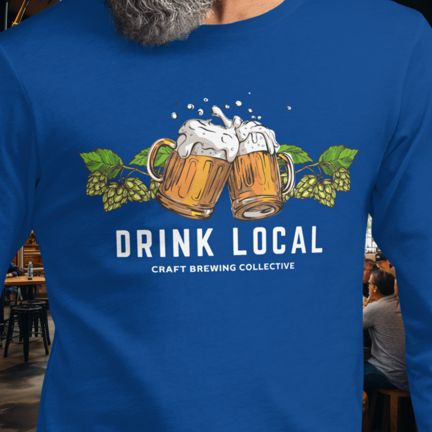 Drink Local - Hops Long Sleeve Tee