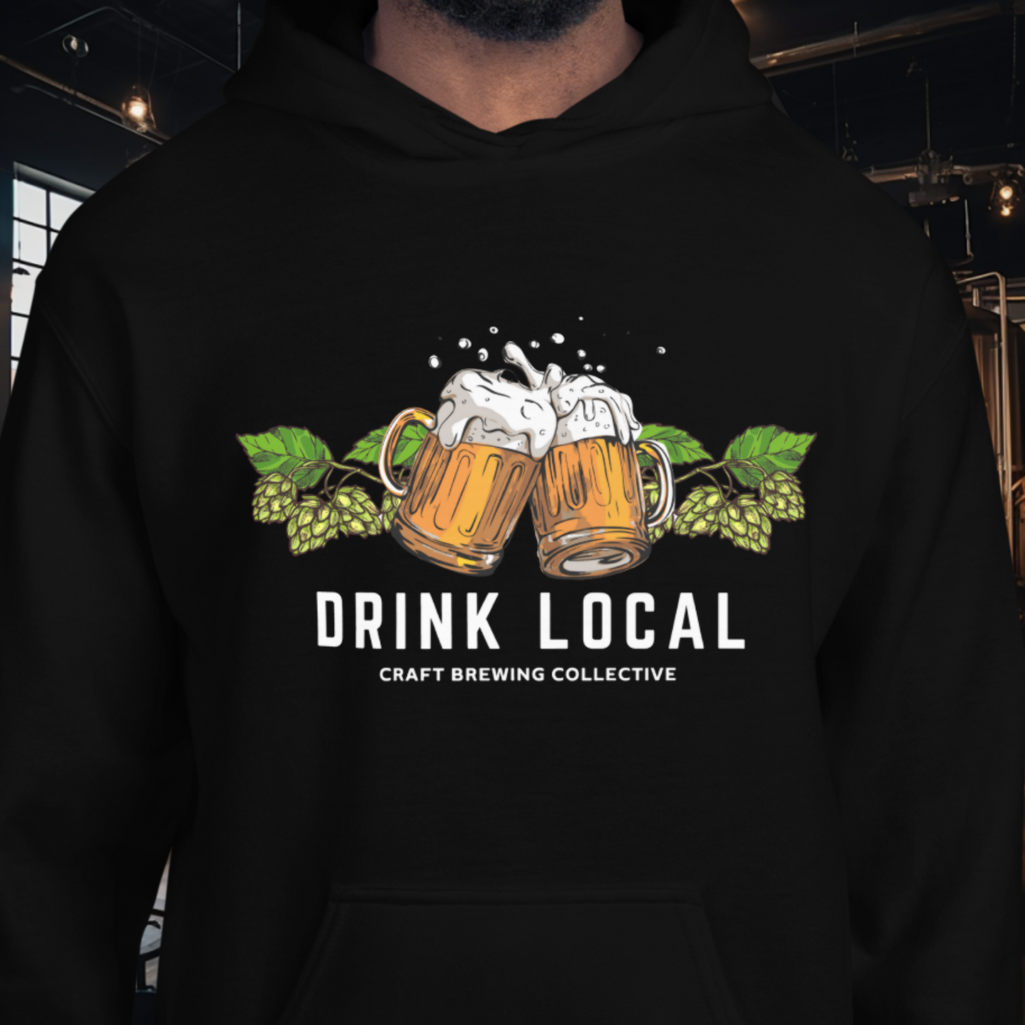 Drink Local Hops Hoodie