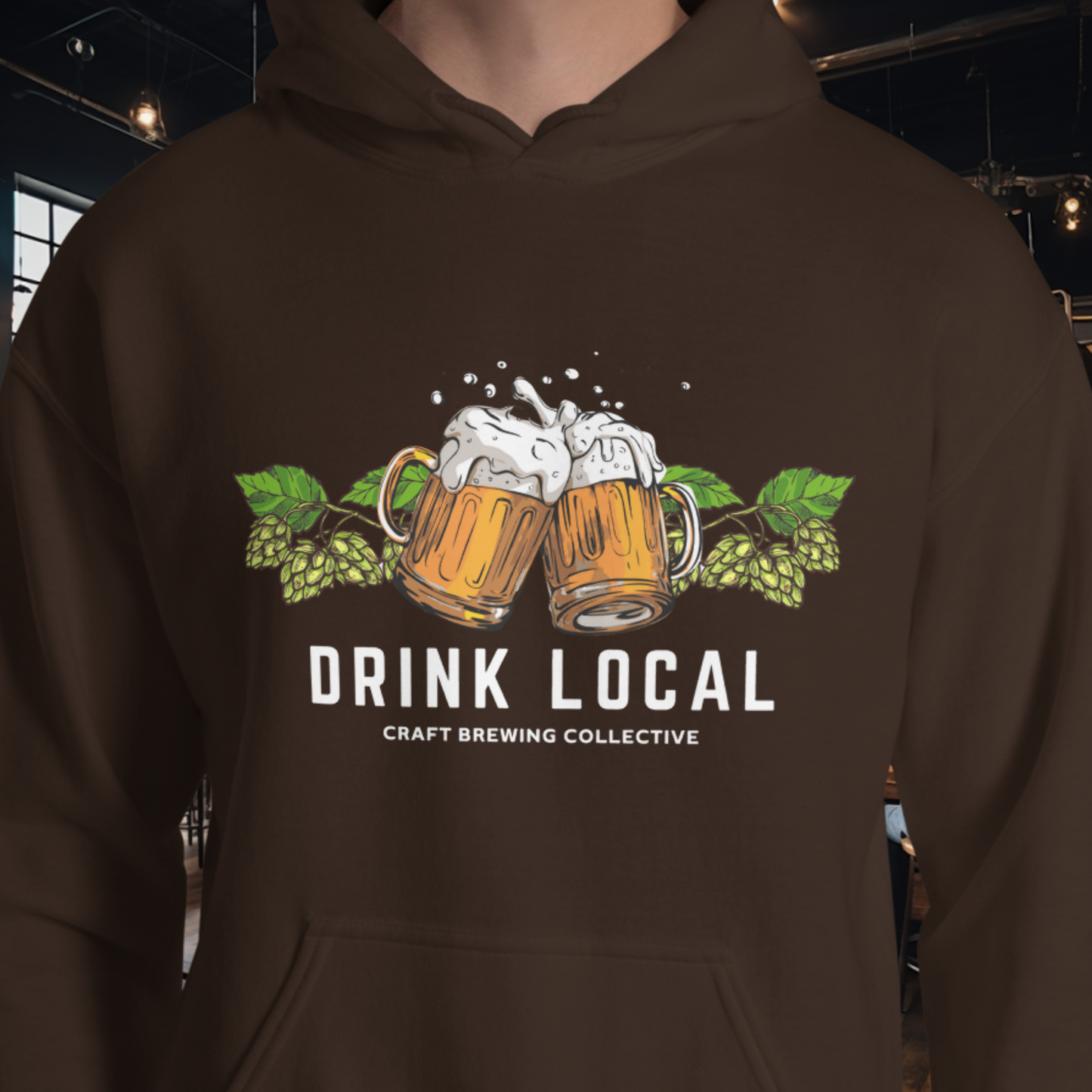 Drink Local Hops Hoodie