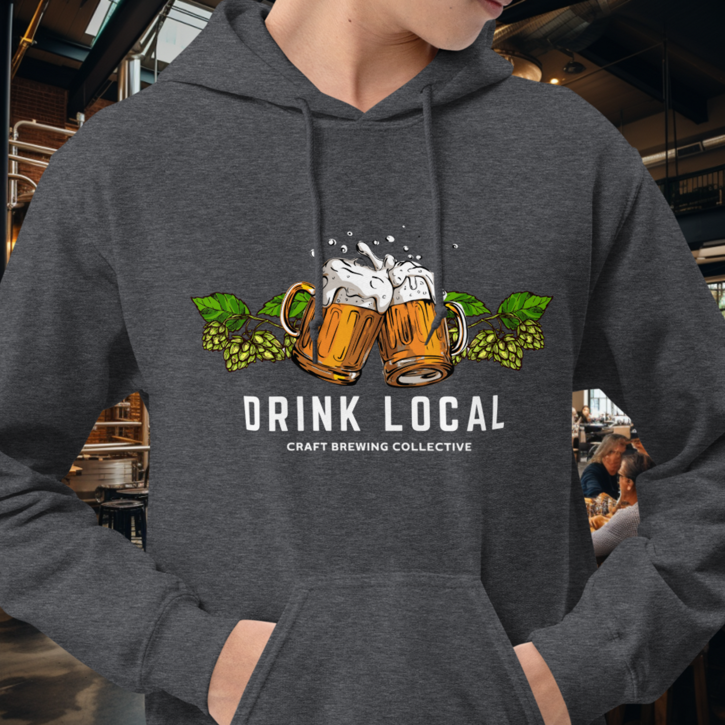 Drink Local Hops Hoodie