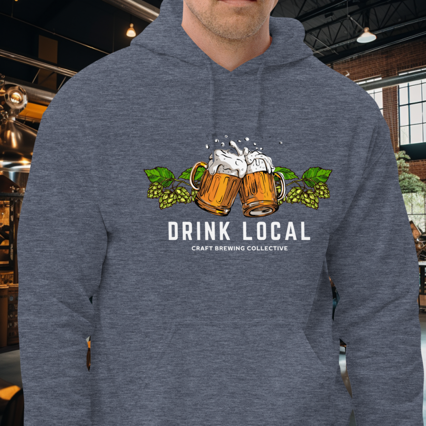 Drink Local Hops Hoodie