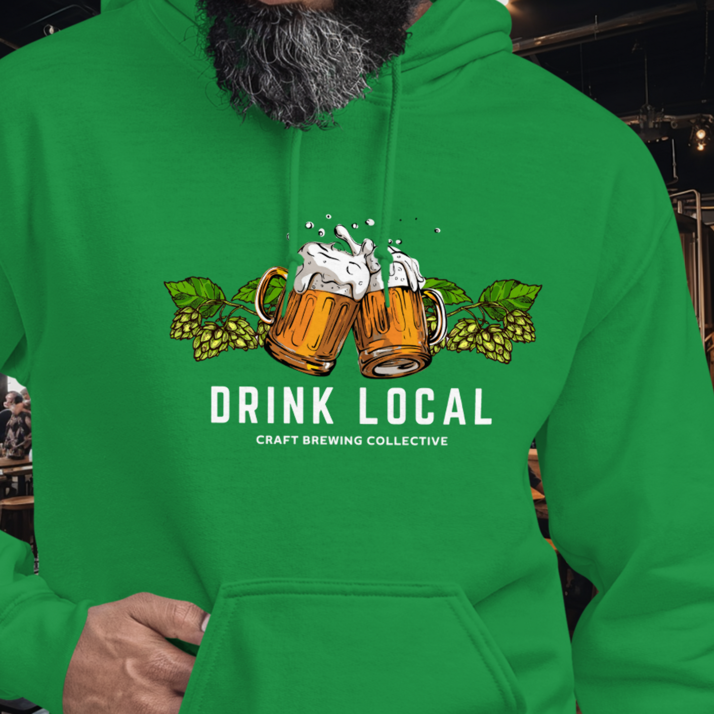 Drink Local Hops Hoodie