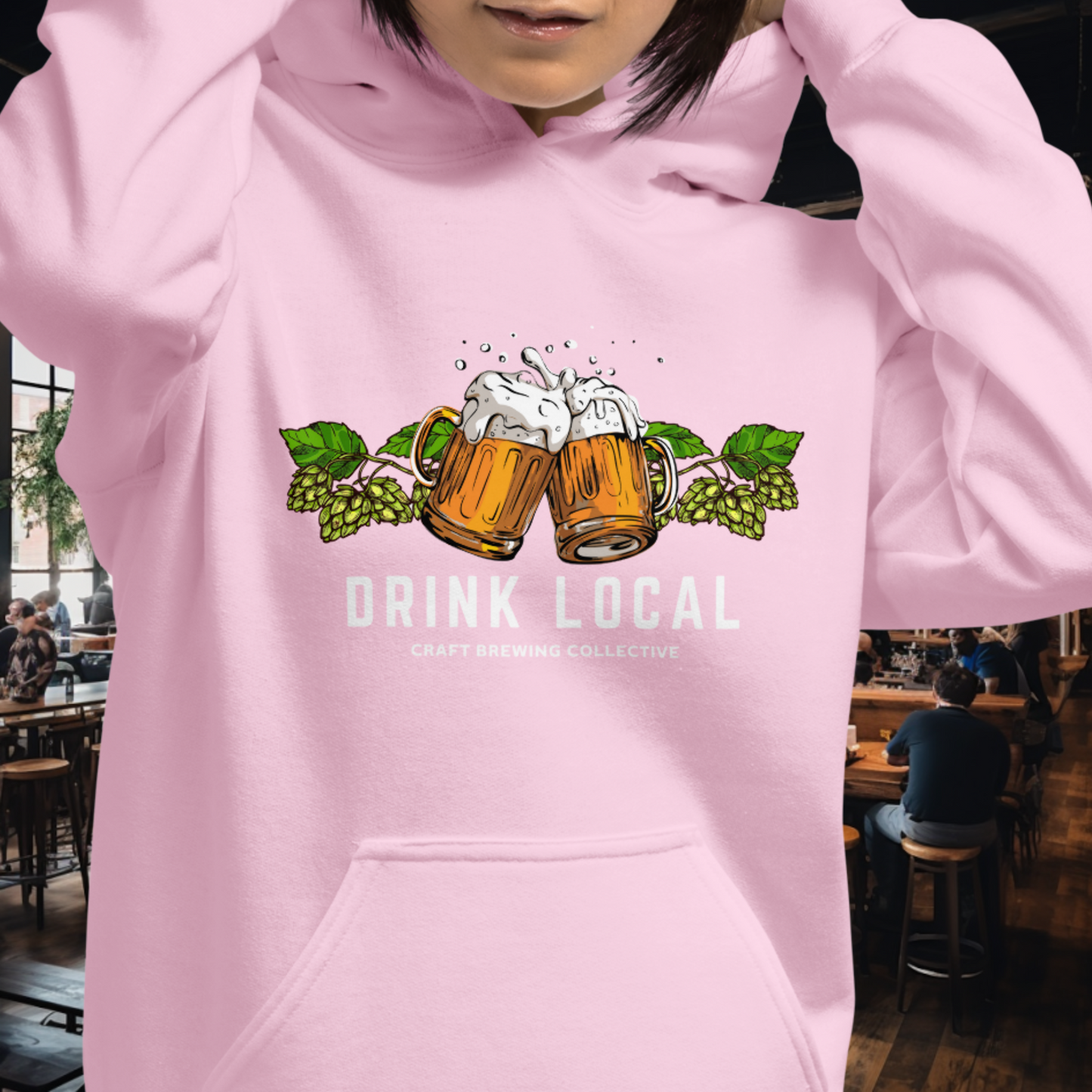 Drink Local Hops Hoodie