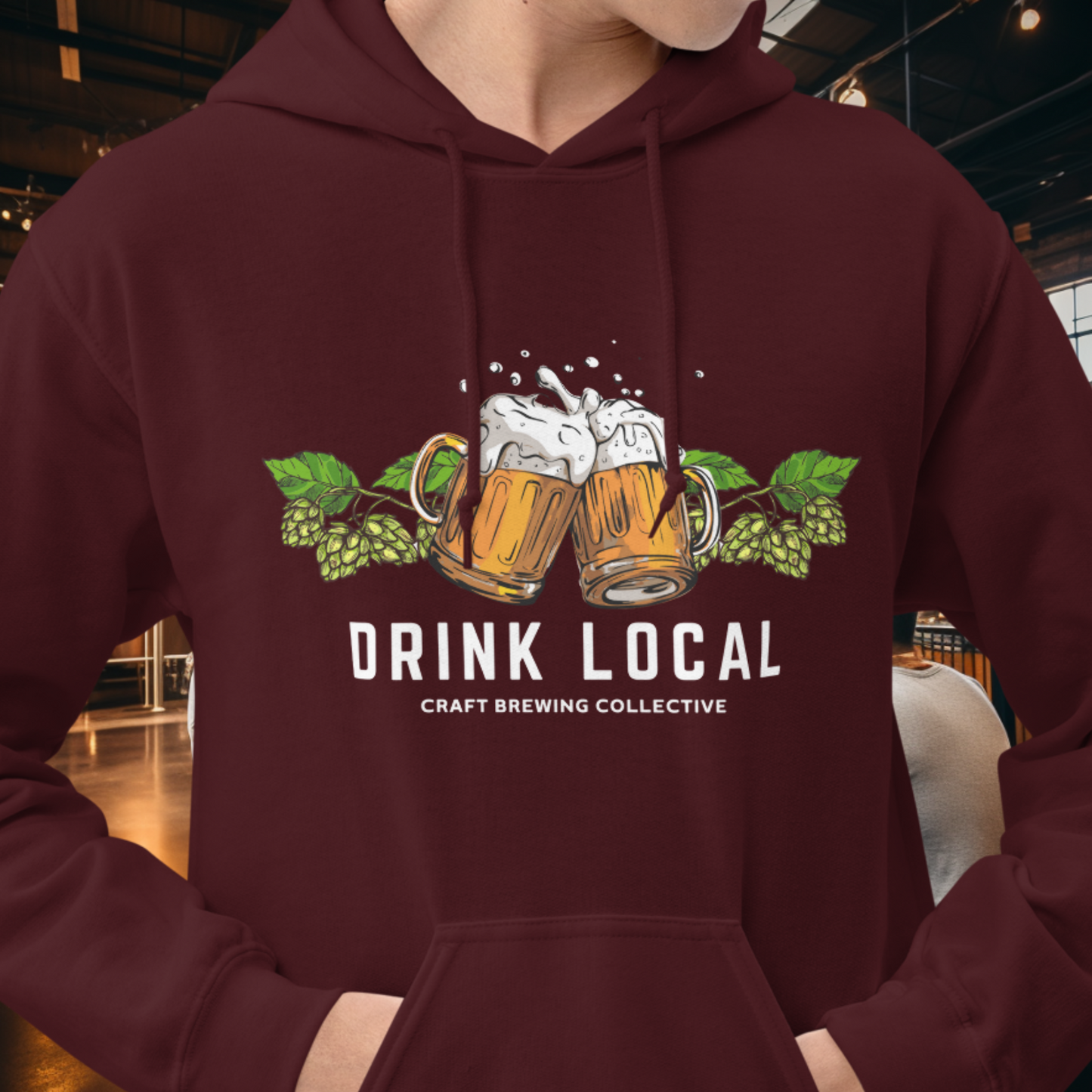 Drink Local Hops Hoodie