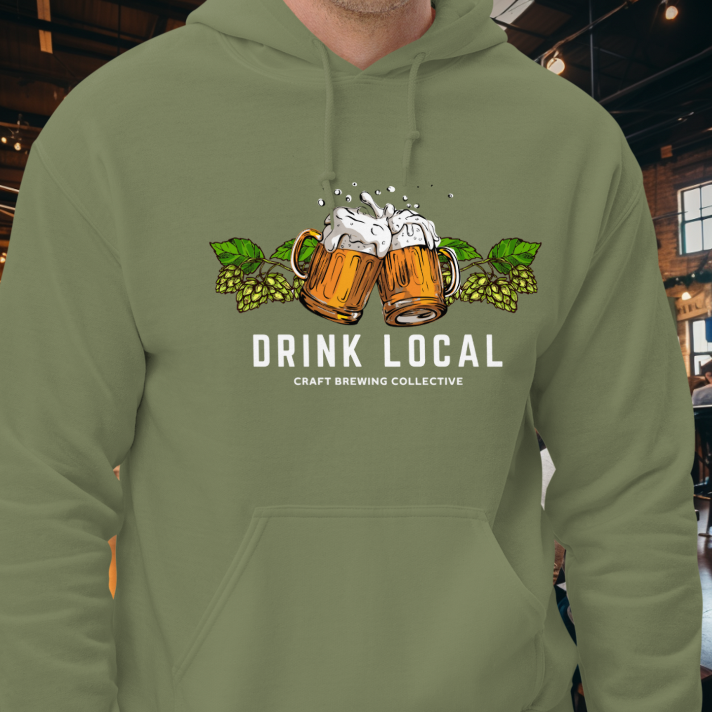 Drink Local Hops Hoodie