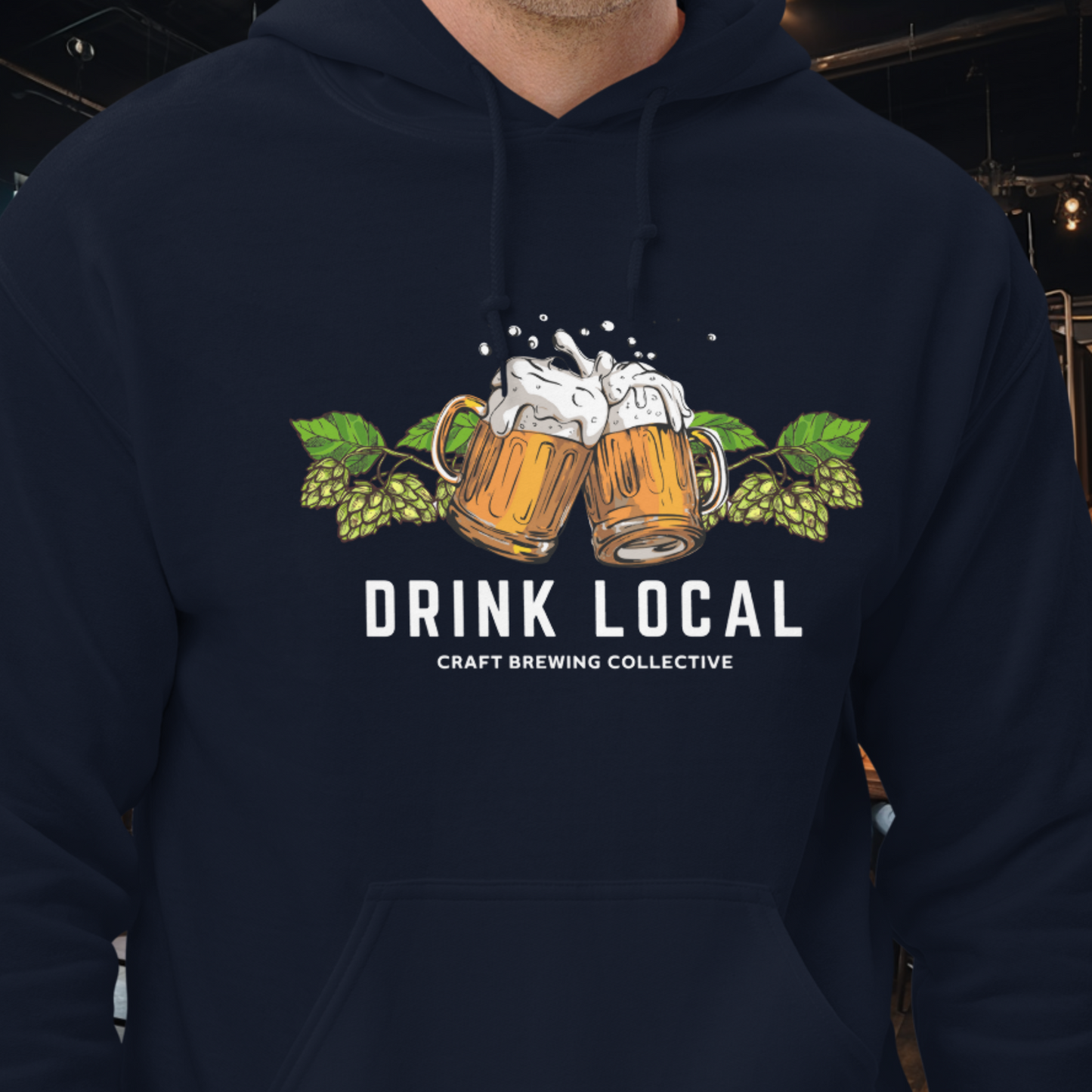 Drink Local Hops Hoodie