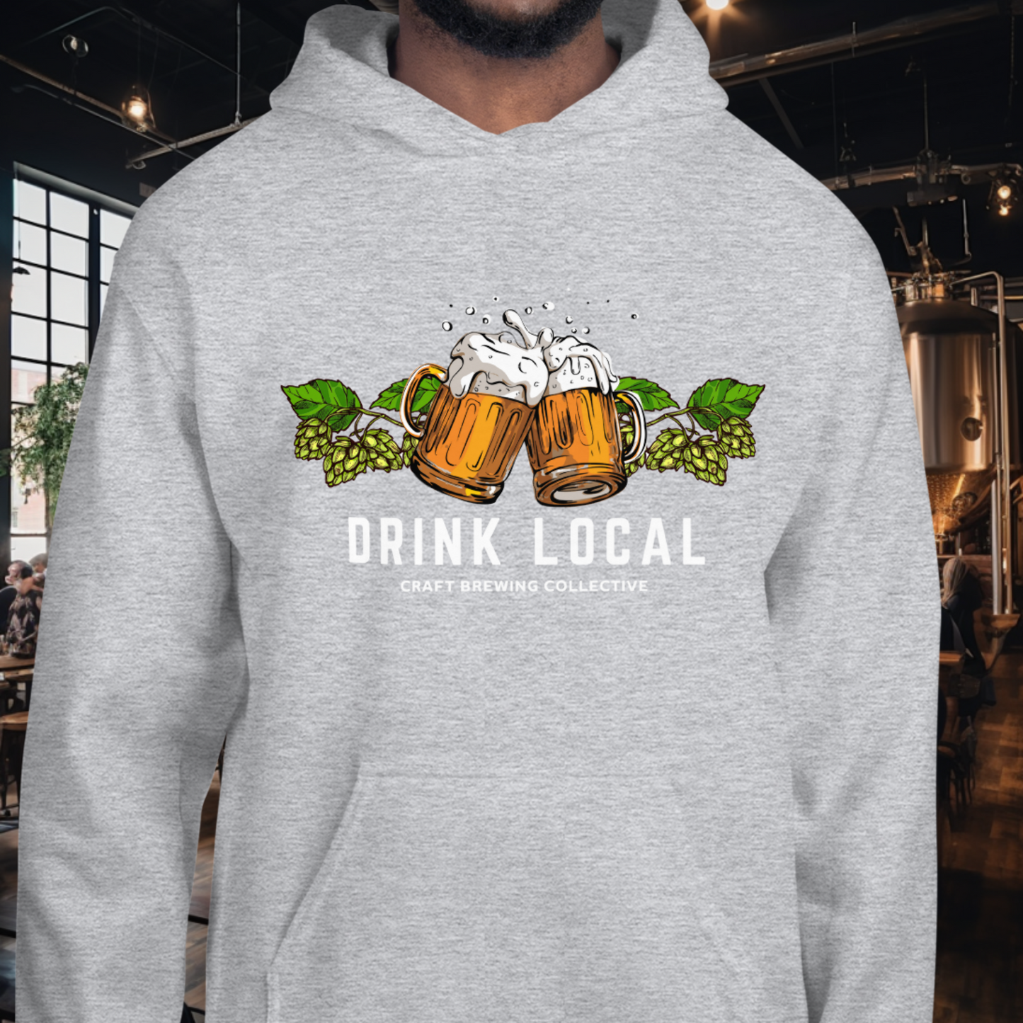 Drink Local Hops Hoodie