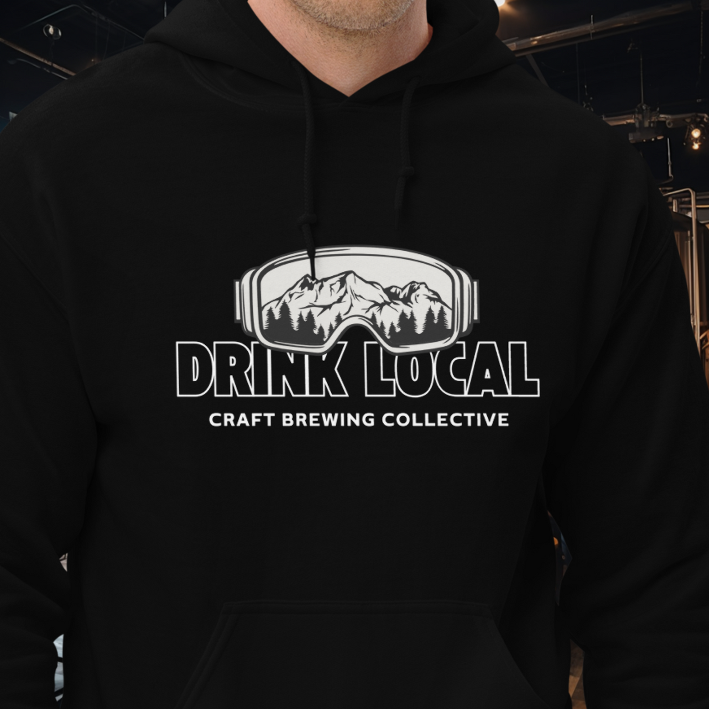 Drink Local Ski Hoodie