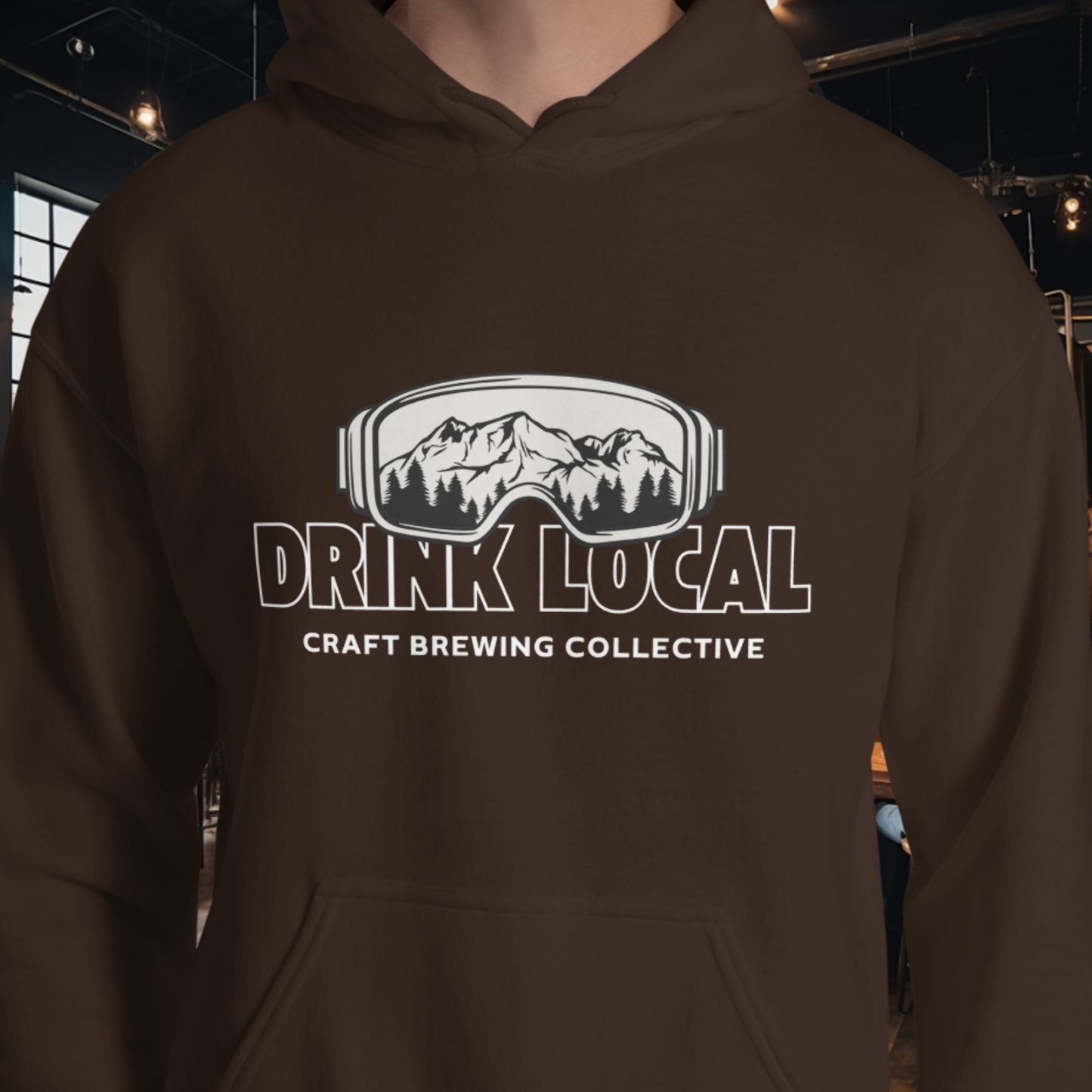 Drink Local Ski Hoodie