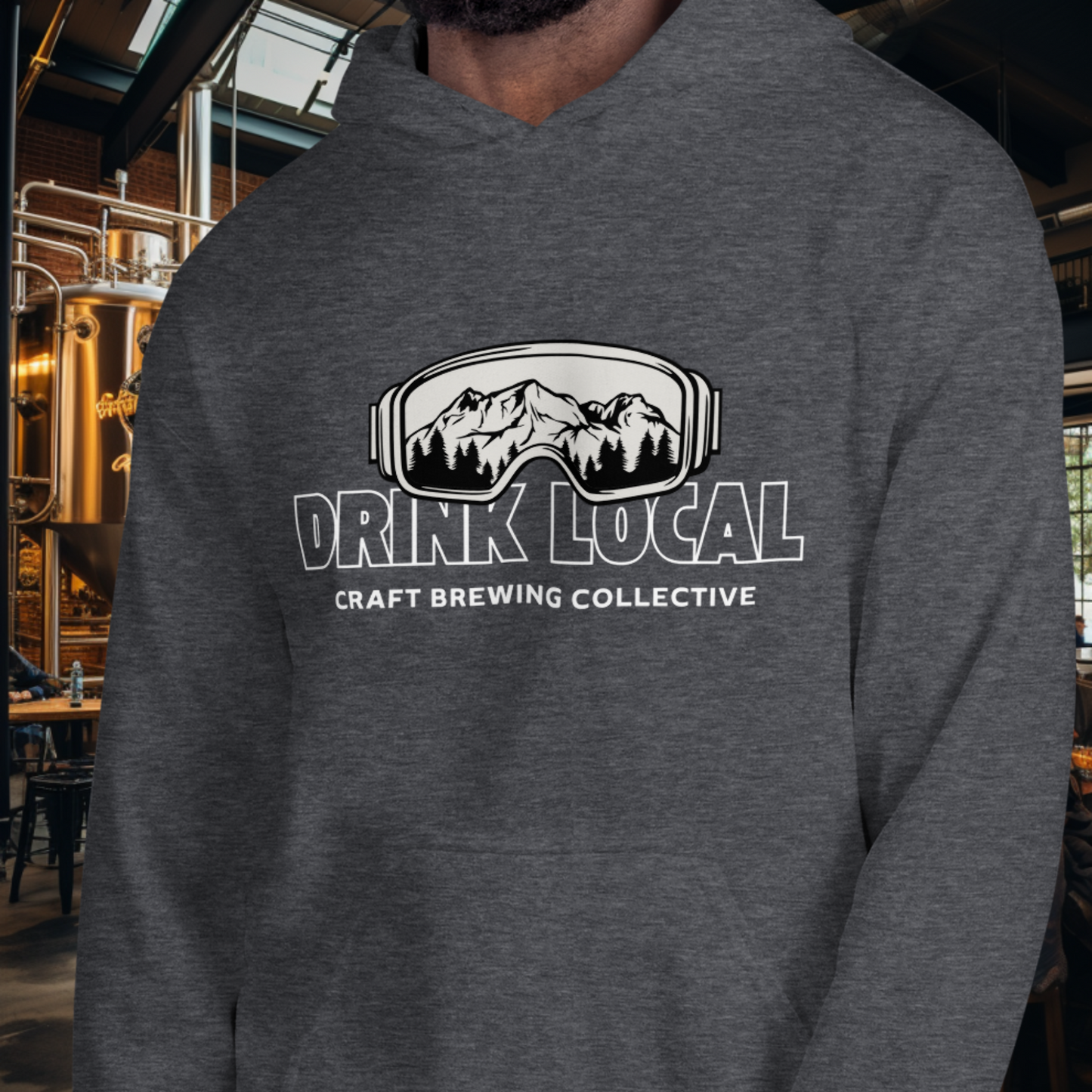 Drink Local Ski Hoodie