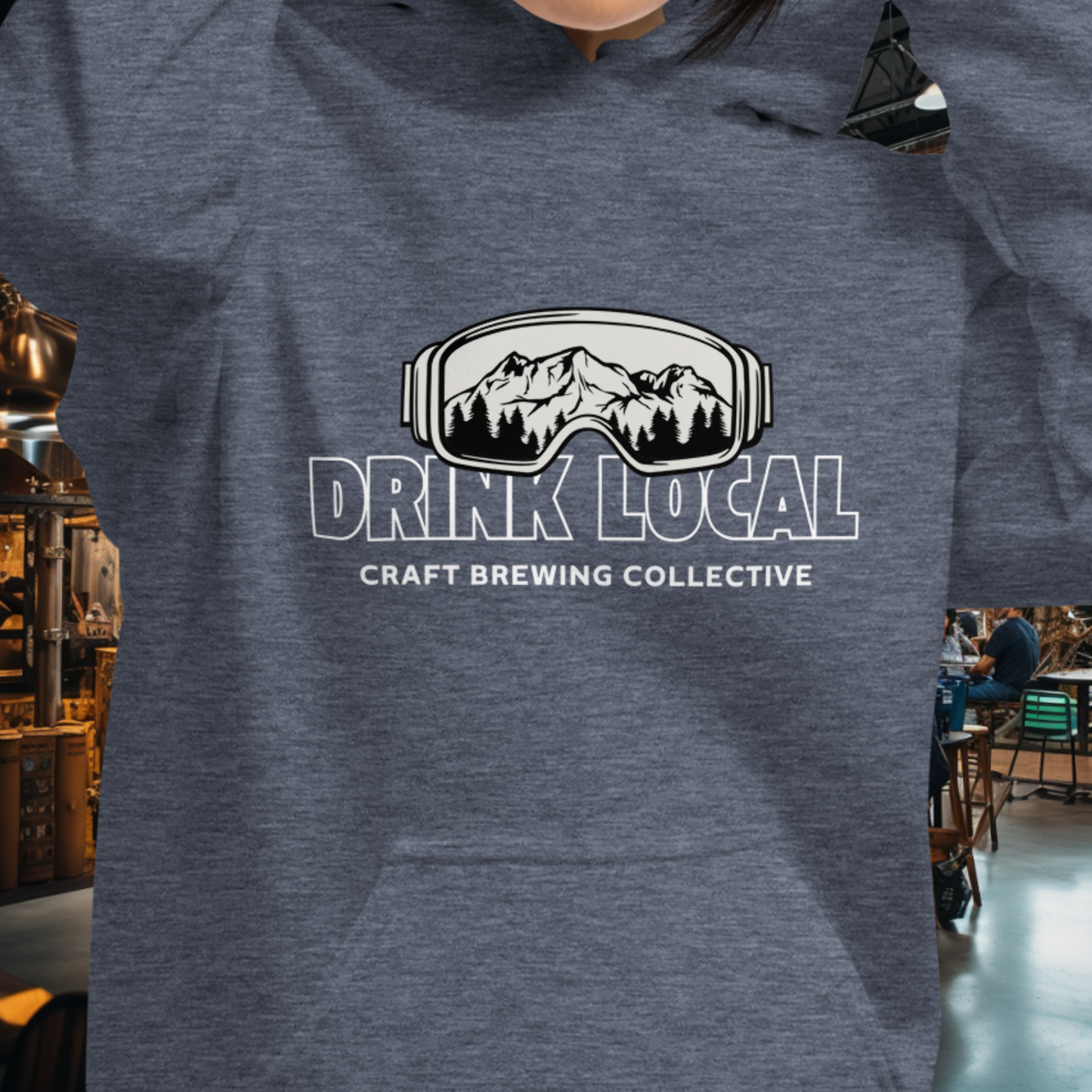 Drink Local Ski Hoodie