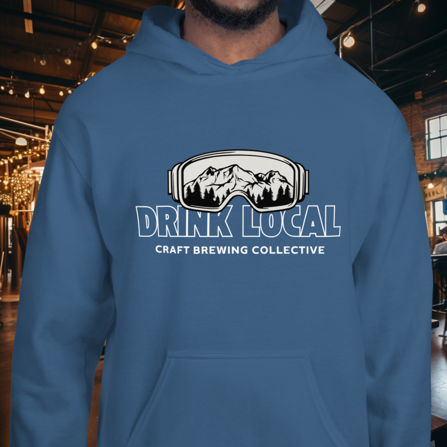 Drink Local Ski Hoodie