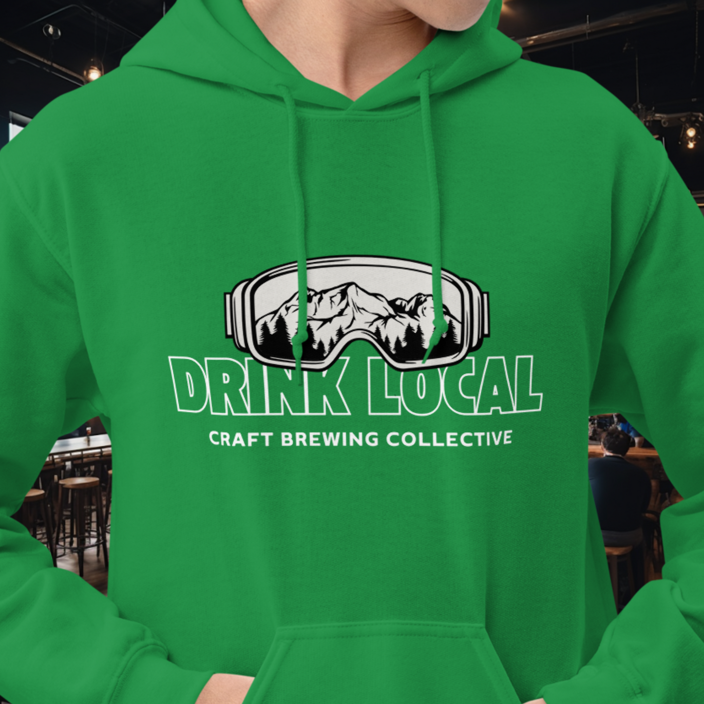 Drink Local Ski Hoodie