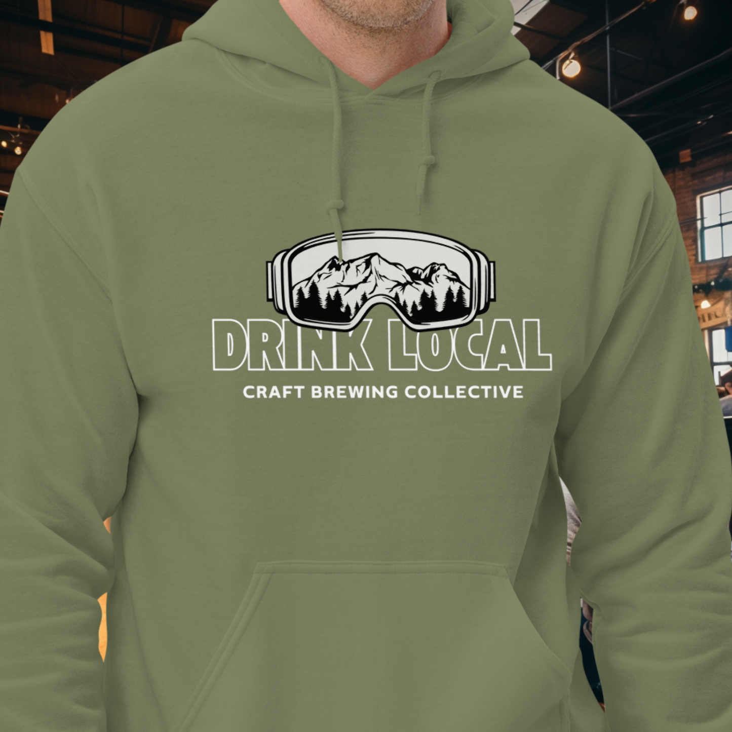 Drink Local Ski Hoodie