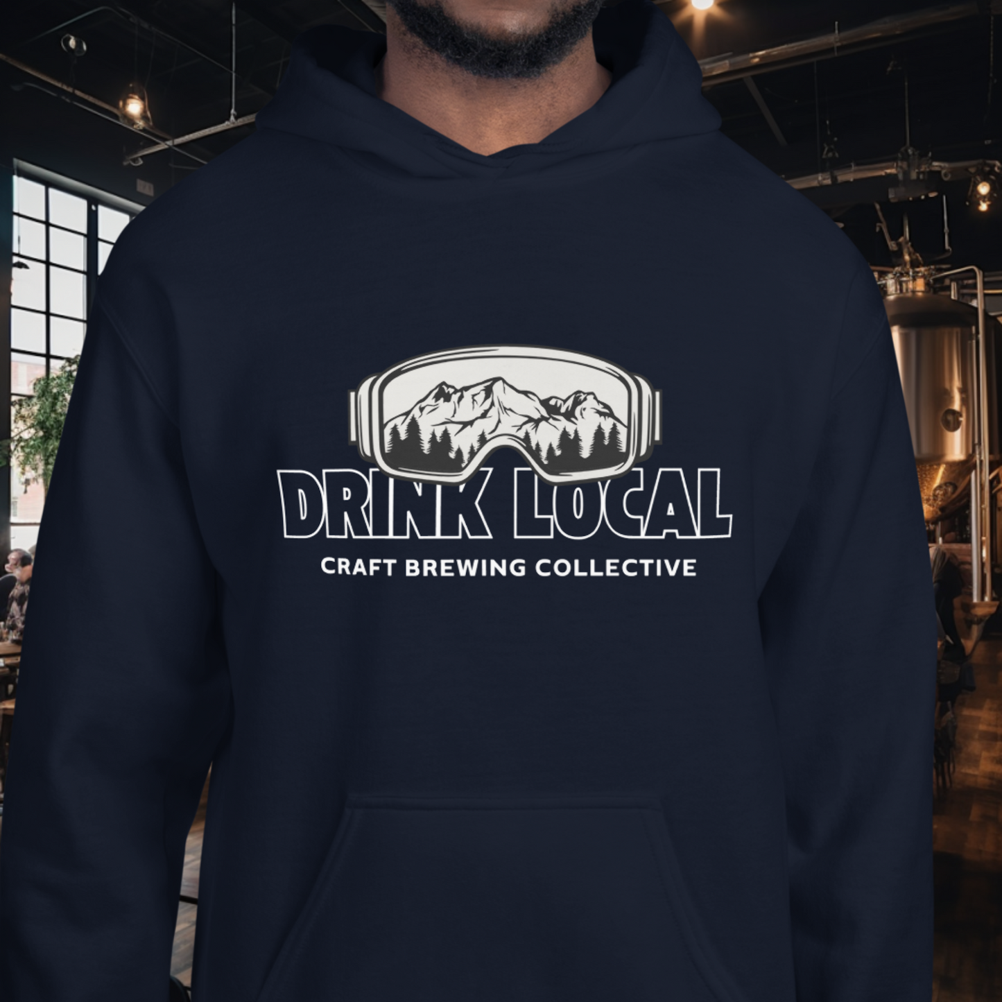 Drink Local Ski Hoodie