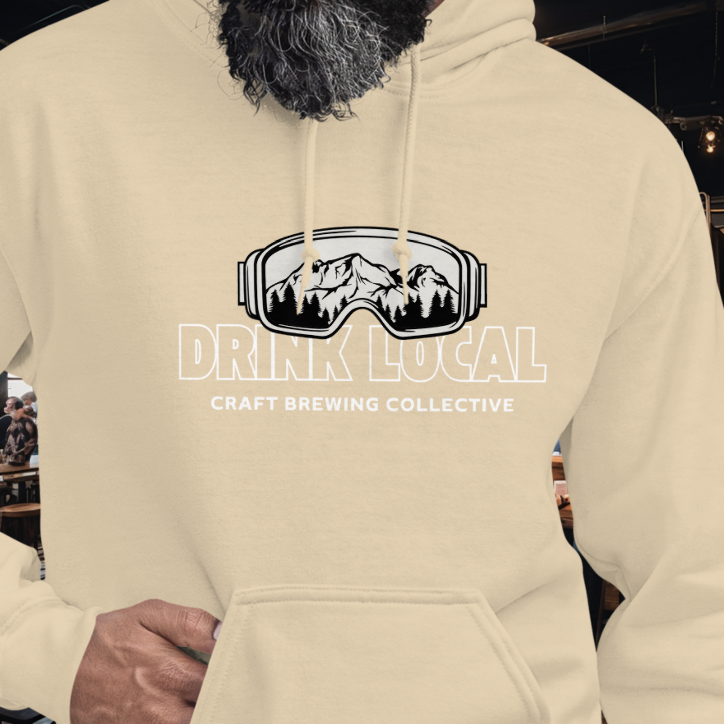 Drink Local Ski Hoodie