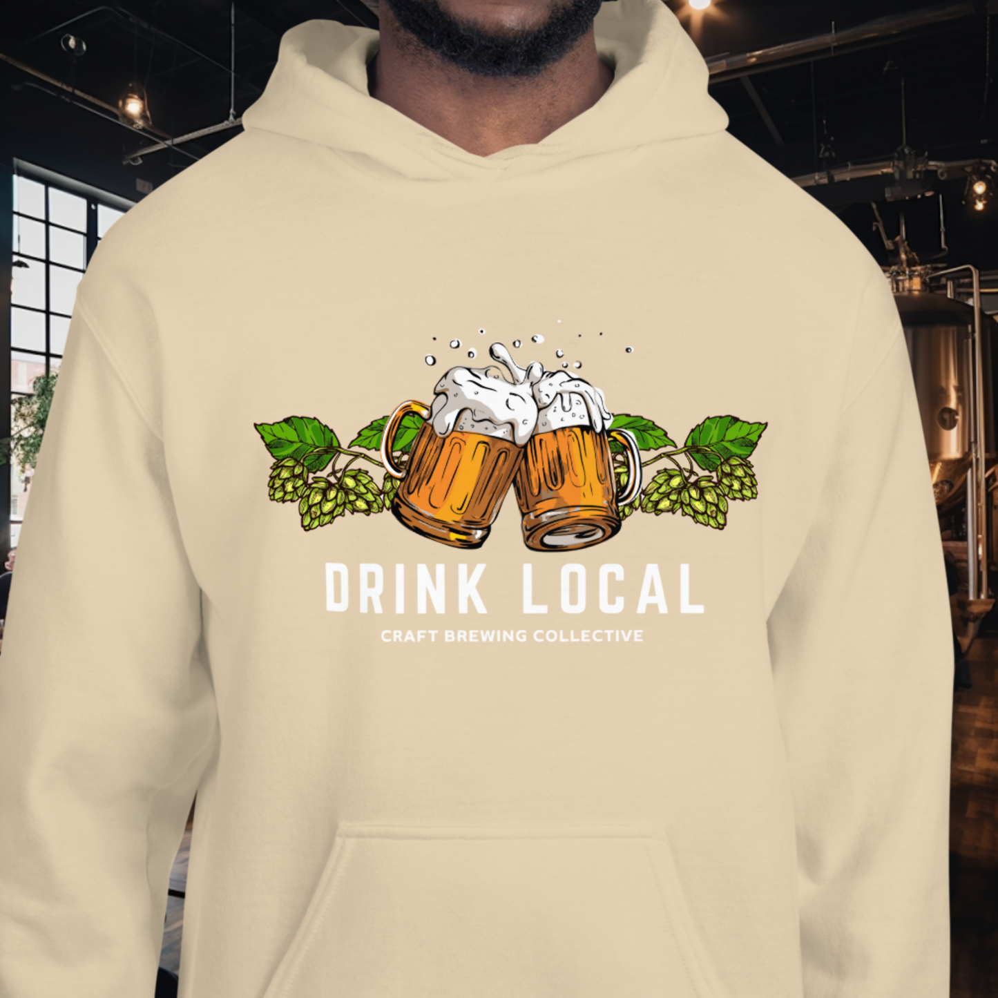 Drink Local Hops Hoodie