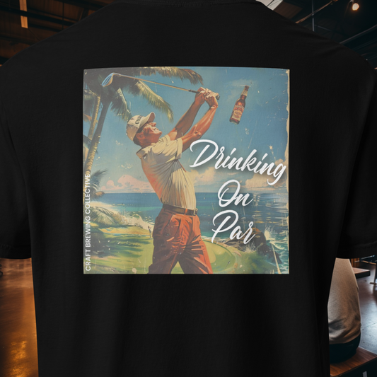 Drinking On Par Golf T-Shirt in Black