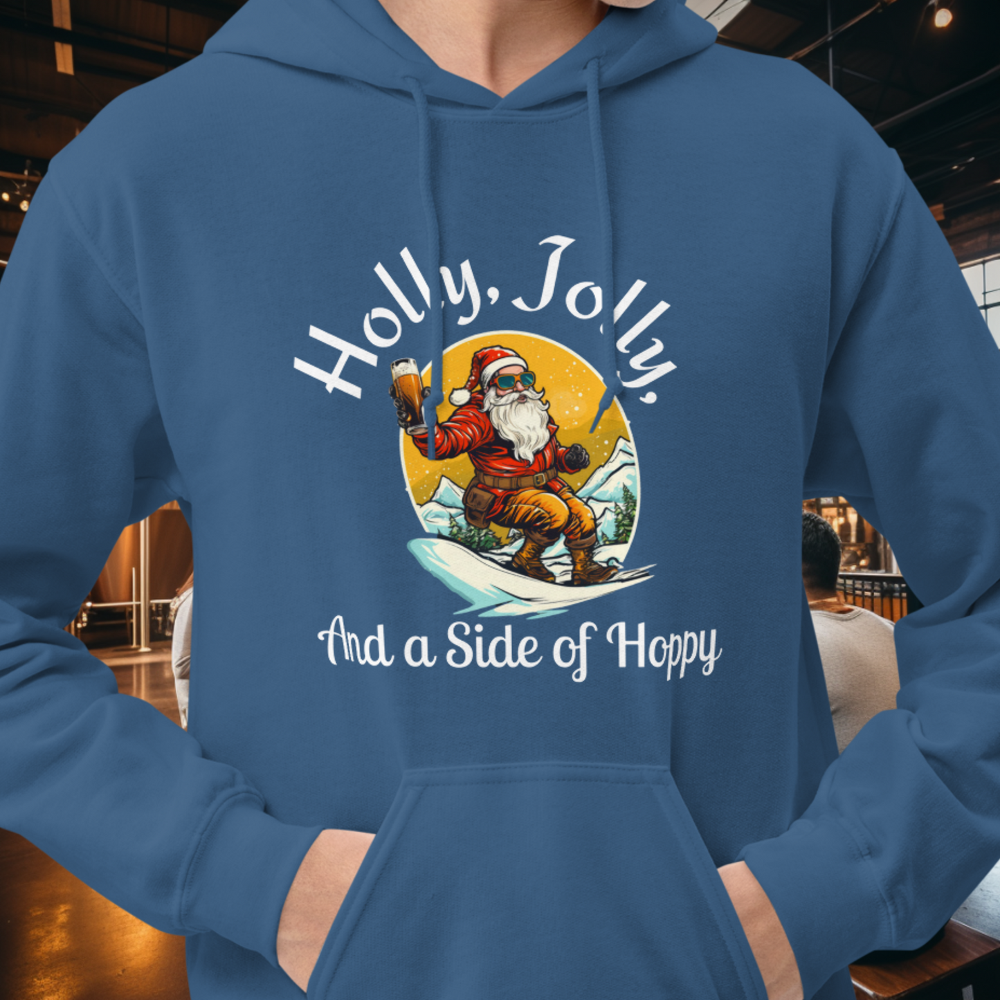 Holly, Jolly, Side of Hoppy Hoodie