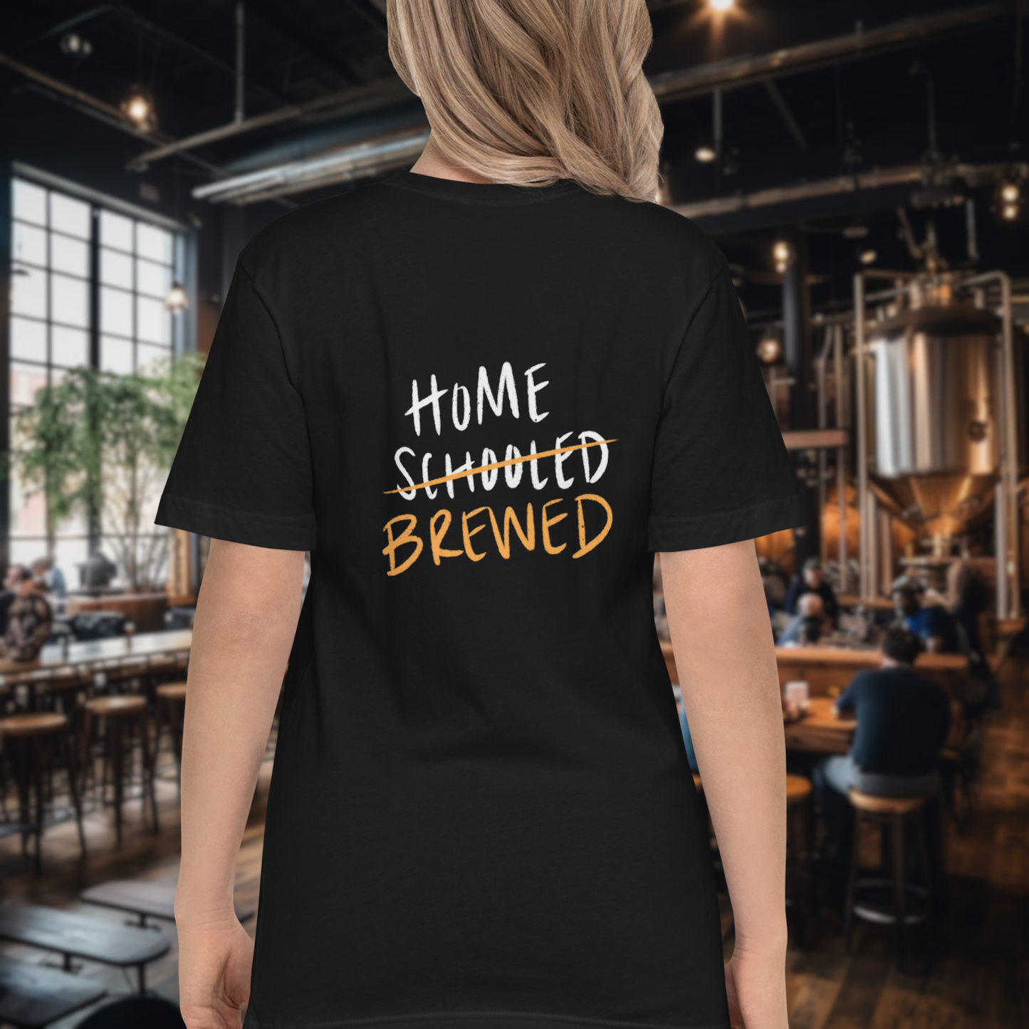 Home Brewed (With Back) Pocket T-Shirt