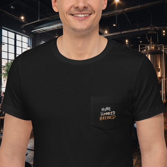 Home Brewed (With Back) Pocket T-Shirt